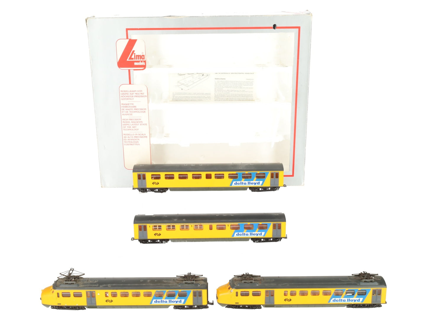 Lima HO Scale Custom Delta Lloyd Electric Locomotive Set (Set of 4) VG/Box