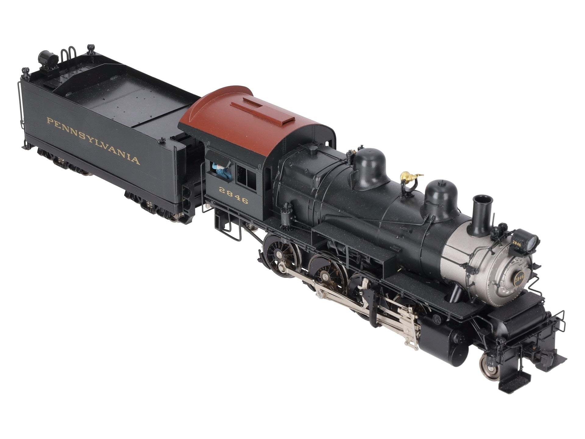 Sunset Models O Scale Brass PRR 2-8-0 Steam Locomotive & Tender #2846 (2-Rail) EX/Box