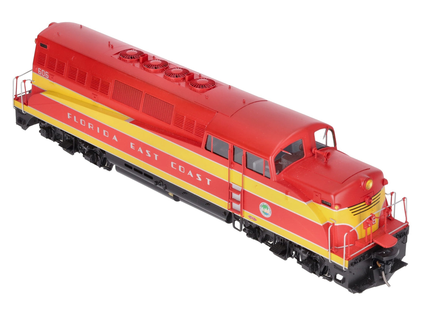 Overland OMI-0375 O Brass FEC EMD BL-2 Diesel Locomotive #606 (2-Rail) - Painted/Box