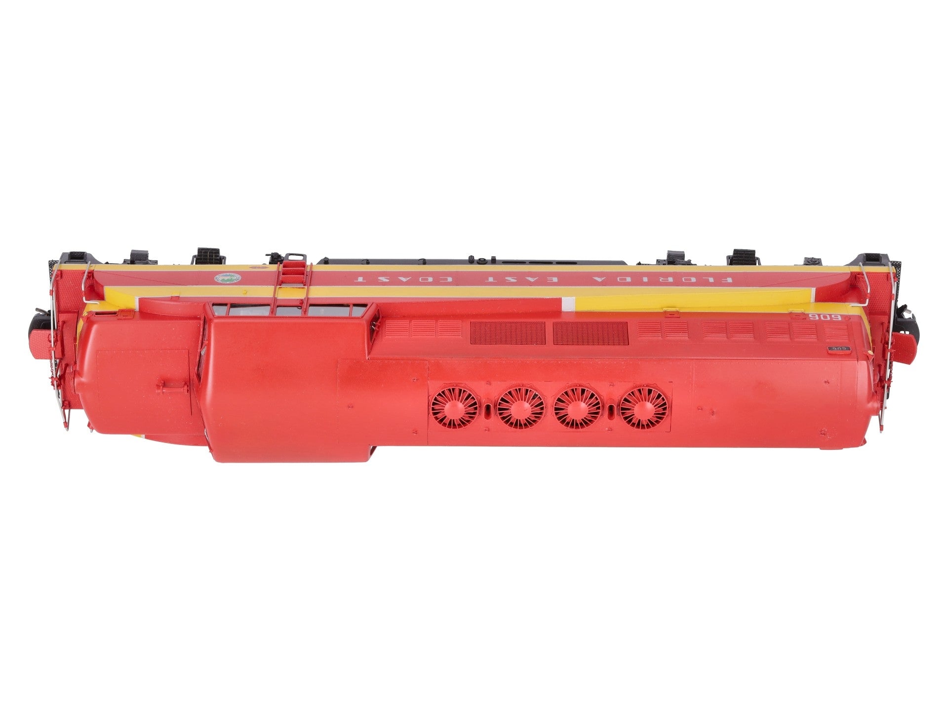 Overland OMI-0375 O Brass FEC EMD BL-2 Diesel Locomotive #606 (2-Rail) - Painted/Box