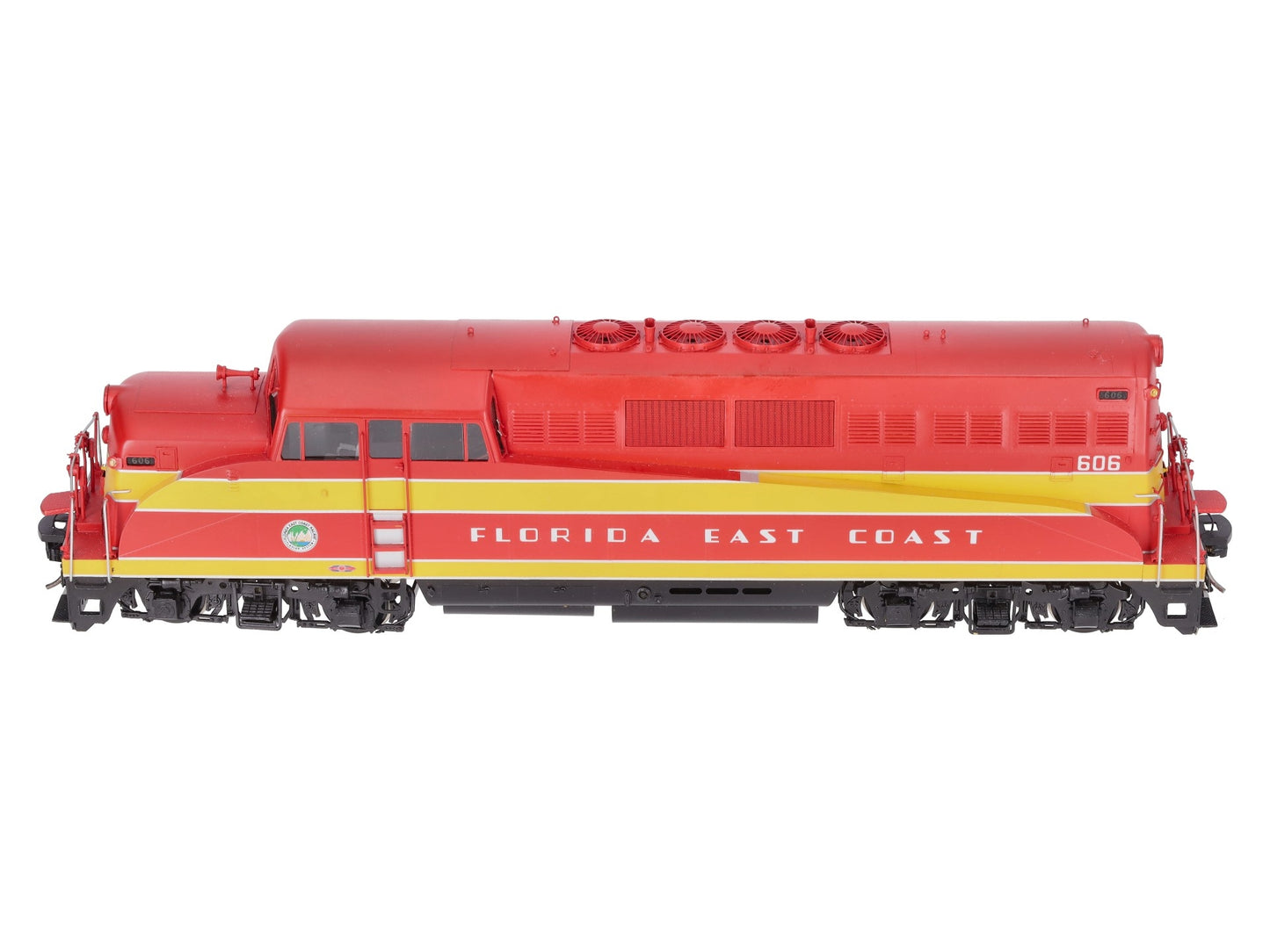 Overland OMI-0375 O Brass FEC EMD BL-2 Diesel Locomotive #606 (2-Rail) - Painted/Box