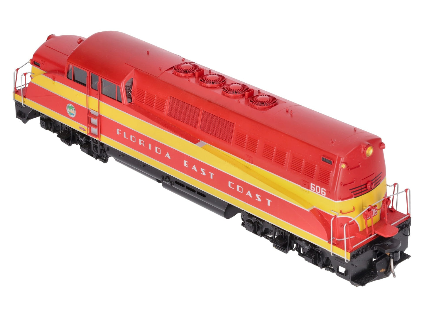 Overland OMI-0375 O Brass FEC EMD BL-2 Diesel Locomotive #606 (2-Rail) - Painted/Box