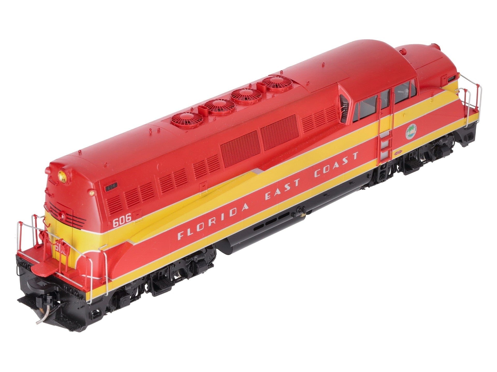 Overland OMI-0375 O Brass FEC EMD BL-2 Diesel Locomotive #606 (2-Rail) - Painted/Box