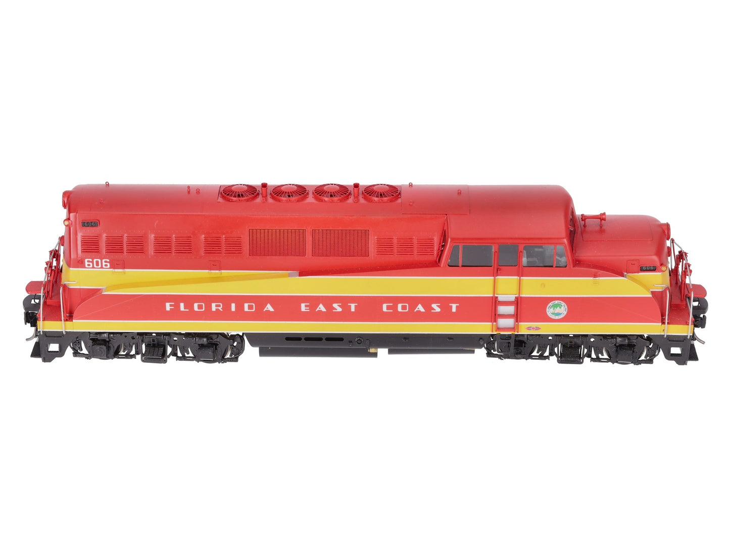 Overland OMI-0375 O Brass FEC EMD BL-2 Diesel Locomotive #606 (2-Rail) - Painted/Box
