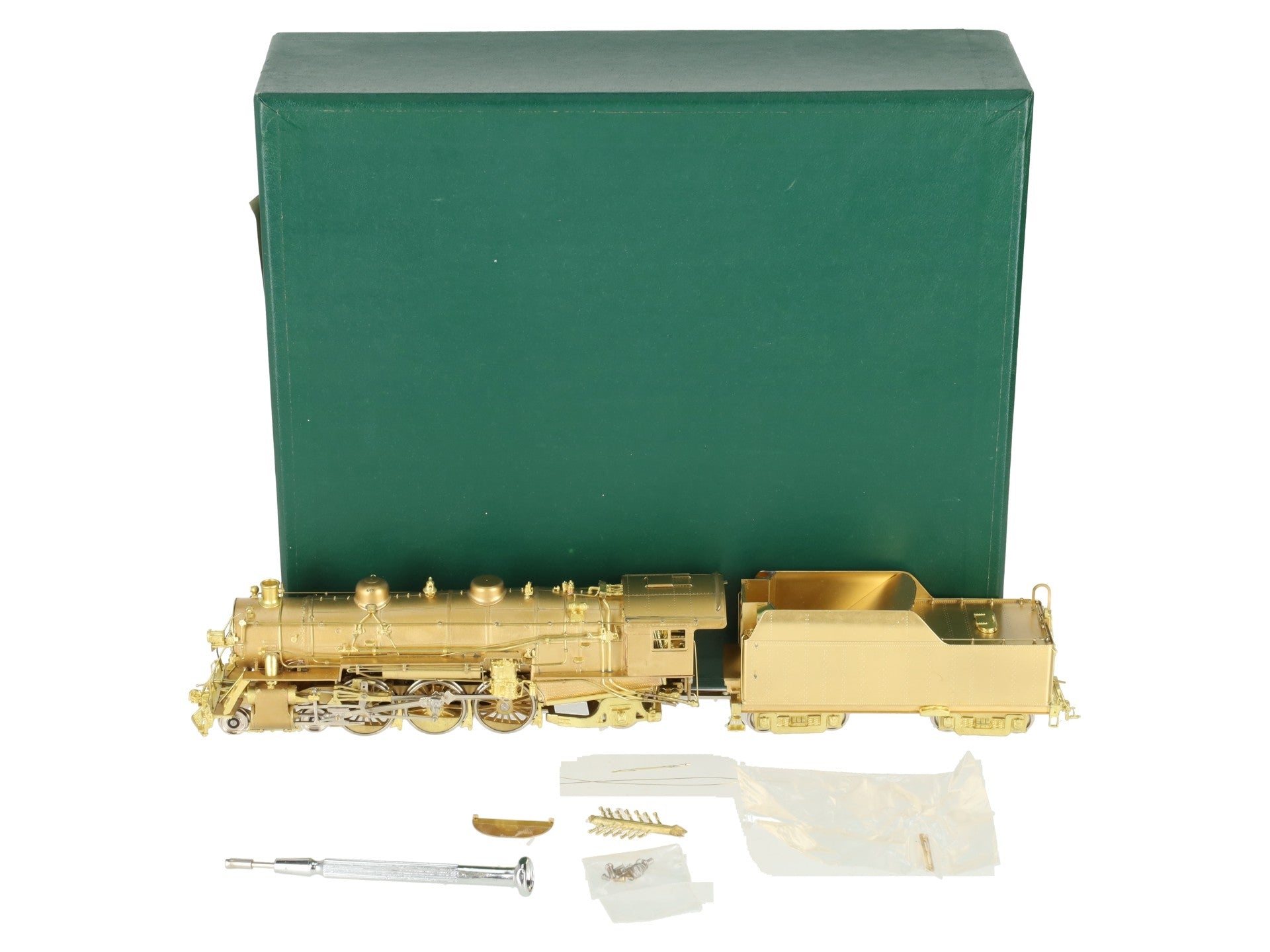 New England Rail HO Brass Rutland Railroad Class K-1 4-6-2 Steam Locomotive EX/Box
