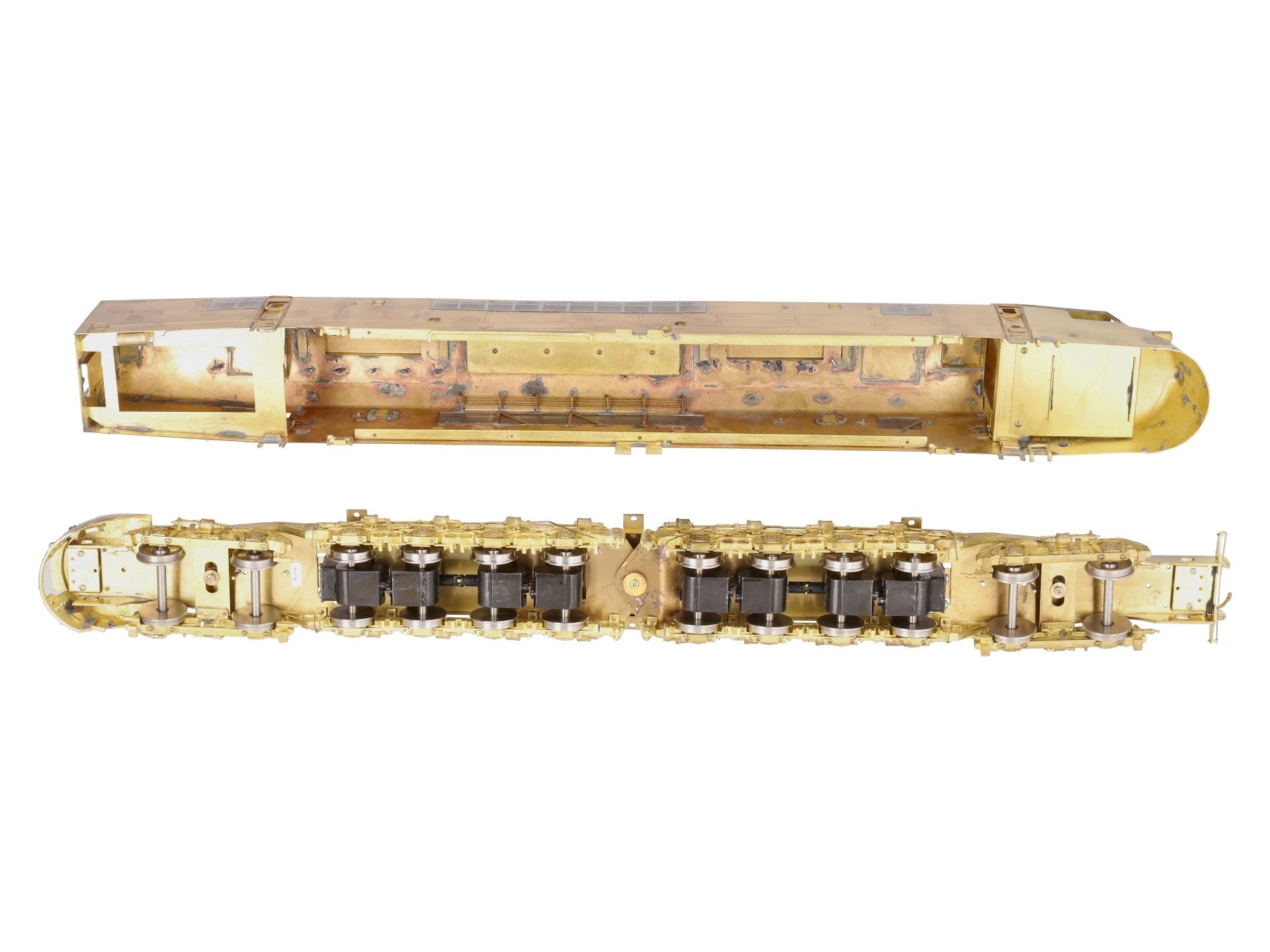Overland OMI-0235 O Brass PRR Centipede Diesel w/o antennas (2 Rail) -Unpainted LN/Box