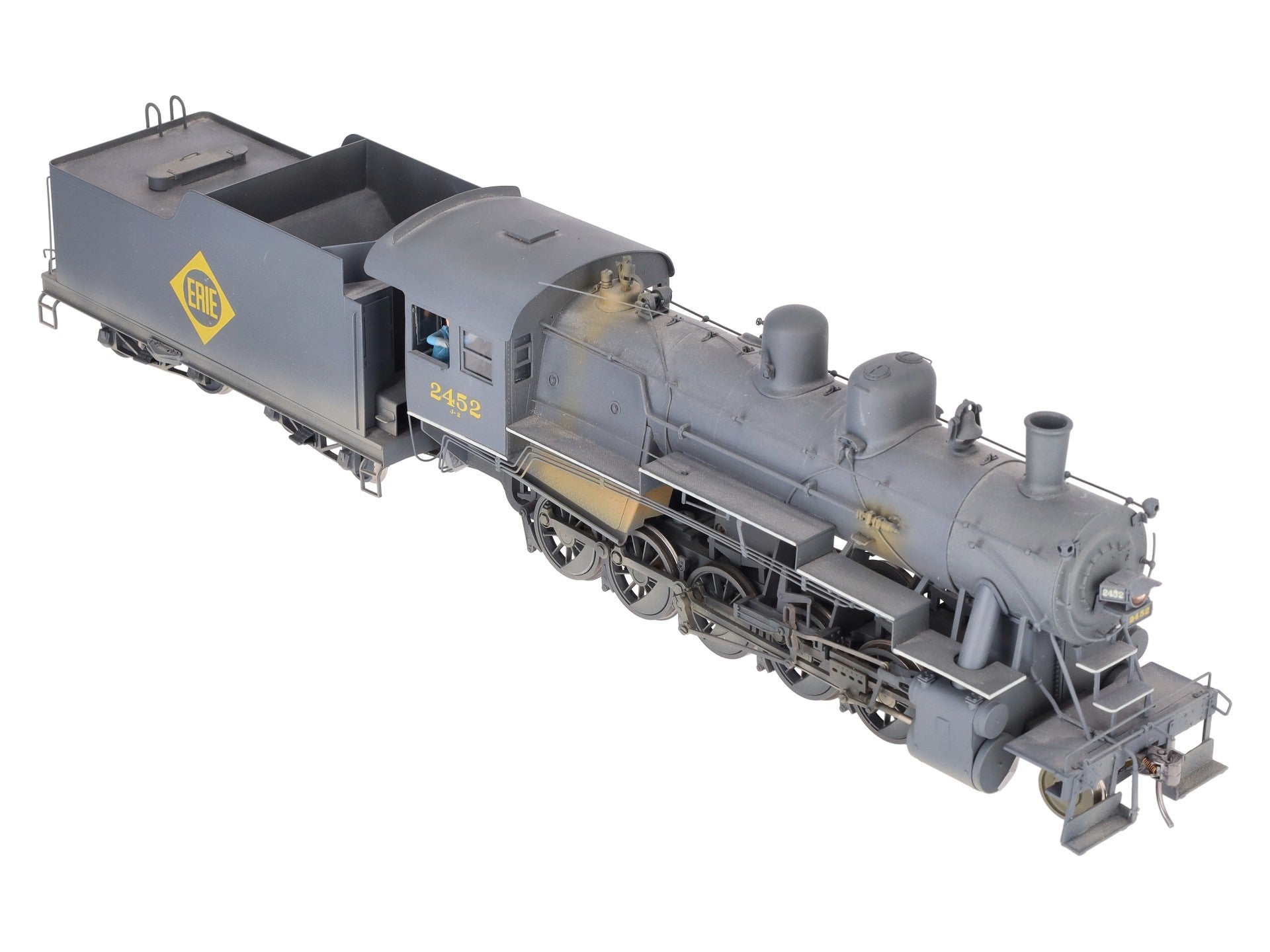 Sunset Models O Brass Erie 2-10-0 Steam Loco & Tender #2452 (2-Rail) - Painted/Box