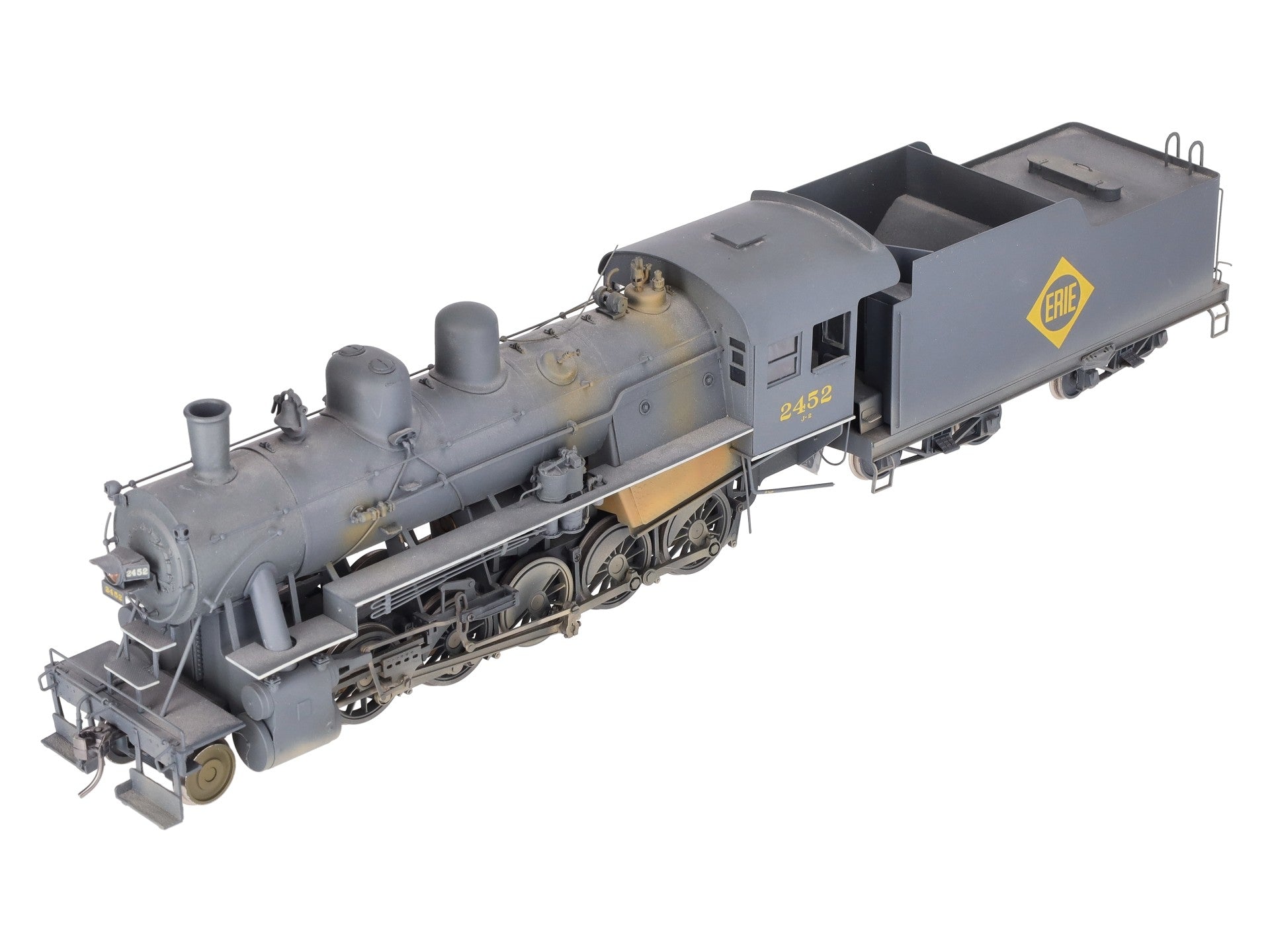 Sunset Models O Brass Erie 2-10-0 Steam Loco & Tender #2452 (2-Rail) - Painted/Box