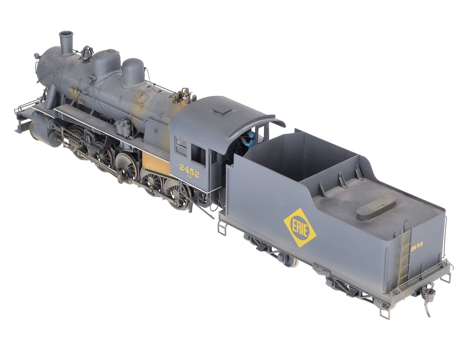 Sunset Models O Brass Erie 2-10-0 Steam Loco & Tender #2452 (2-Rail) - Painted/Box