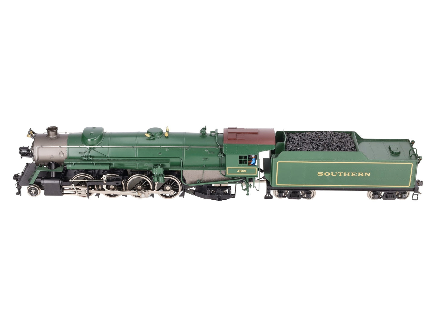 Williams O Scale Brass Southern 2-8-2 Steam Engine & Tender #4869 w/DCC (2-Rail) LN/Box