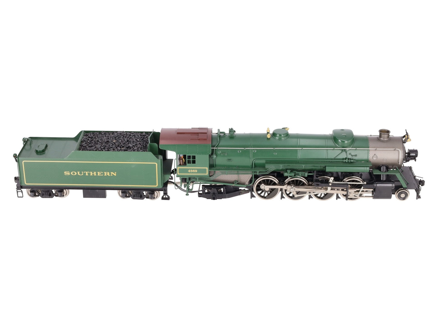 Williams O Scale Brass Southern 2-8-2 Steam Engine & Tender #4869 w/DCC (2-Rail) LN/Box