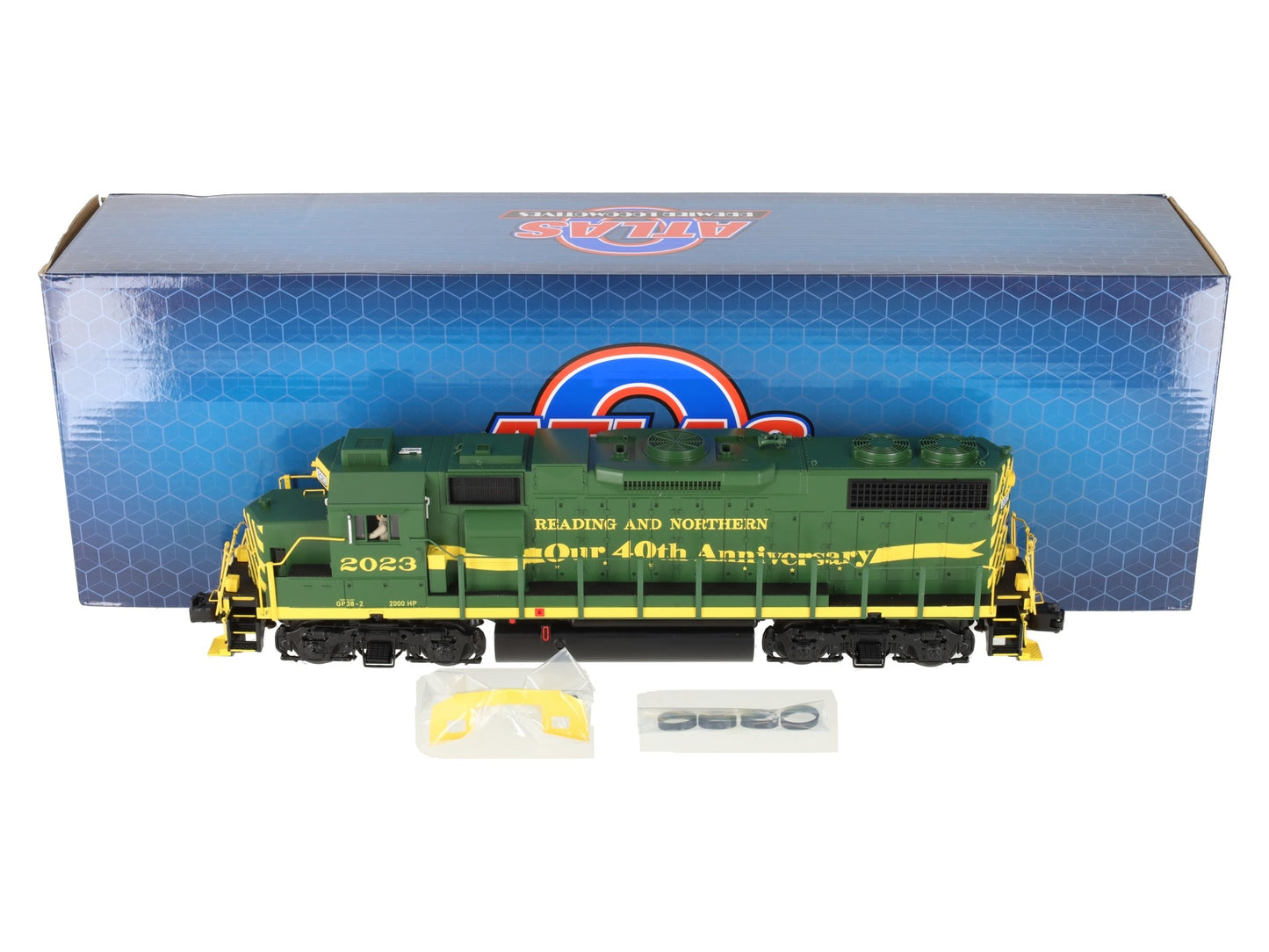 Atlas 30138349O Reading & Northern 40th Anniv. GP38-2 Diesel Loco #2023 (3-Rail) LN/Box