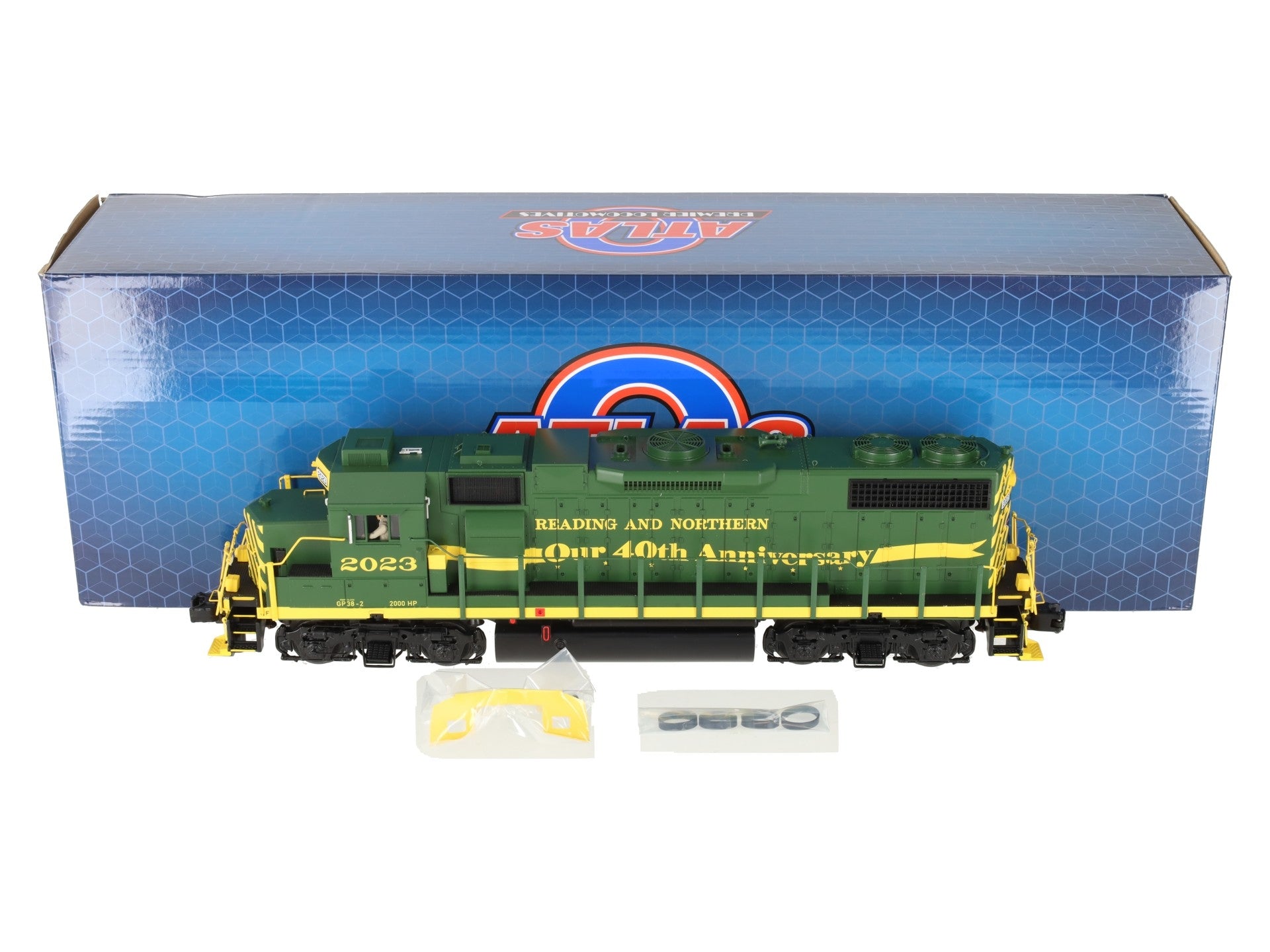 Atlas 30138349O Reading & Northern 40th Anniv. GP38-2 Diesel Loco #2023 (3-Rail) LN/Box