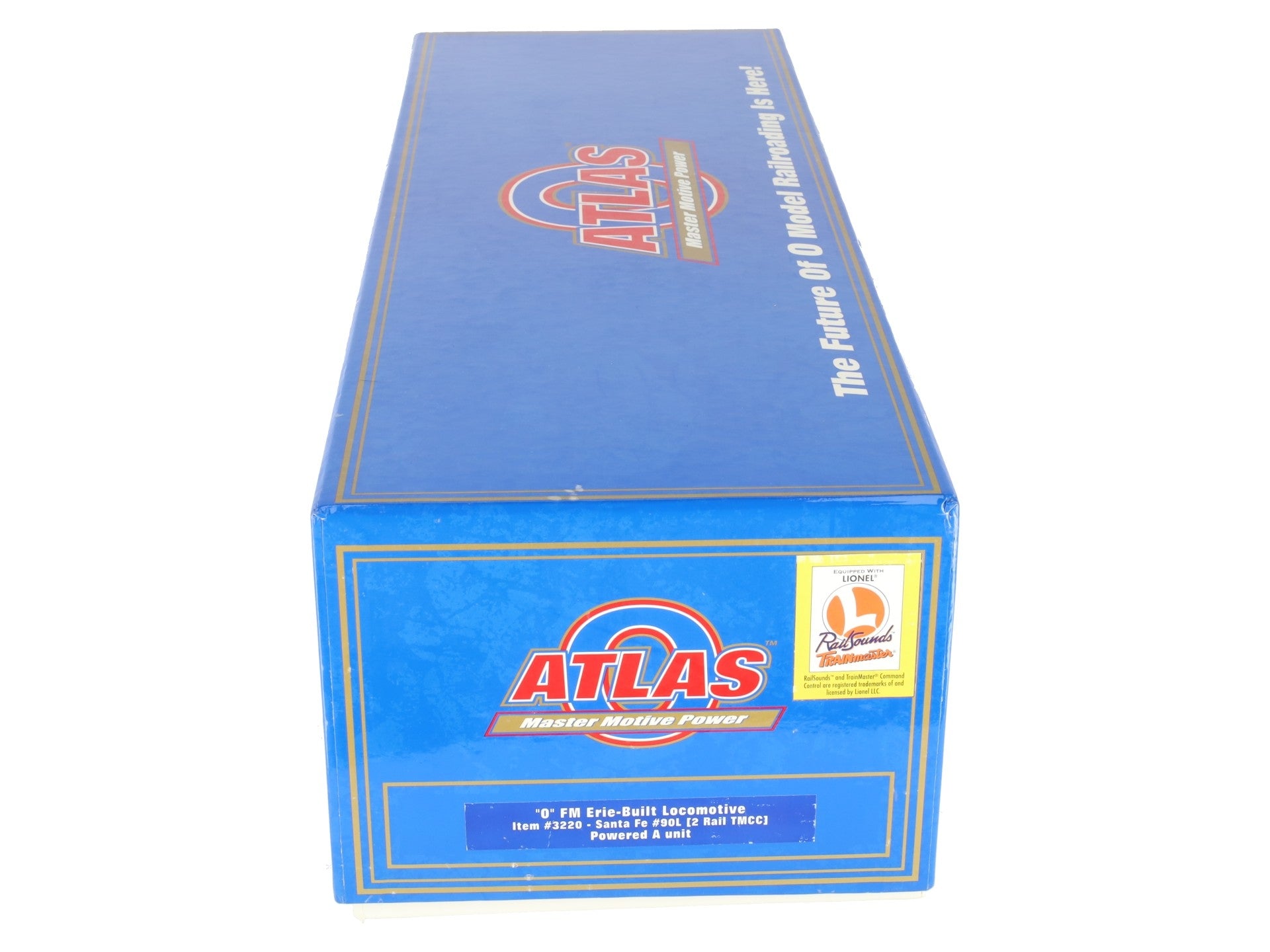 Atlas 3220 O ATSF FM A Unit Erie-Built Pwd Diesel Locomotive #90 (2-Rail TMCC) EX/Box
