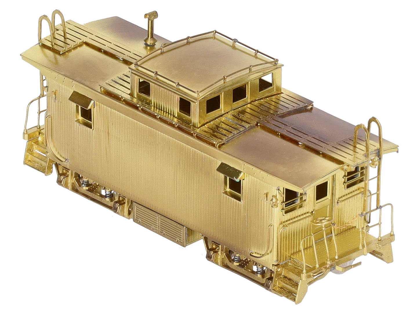 Overland 1217 HO Scale Brass Boston & Maine  w/Vertical Brake Staff Wood Caboose EX/Box
