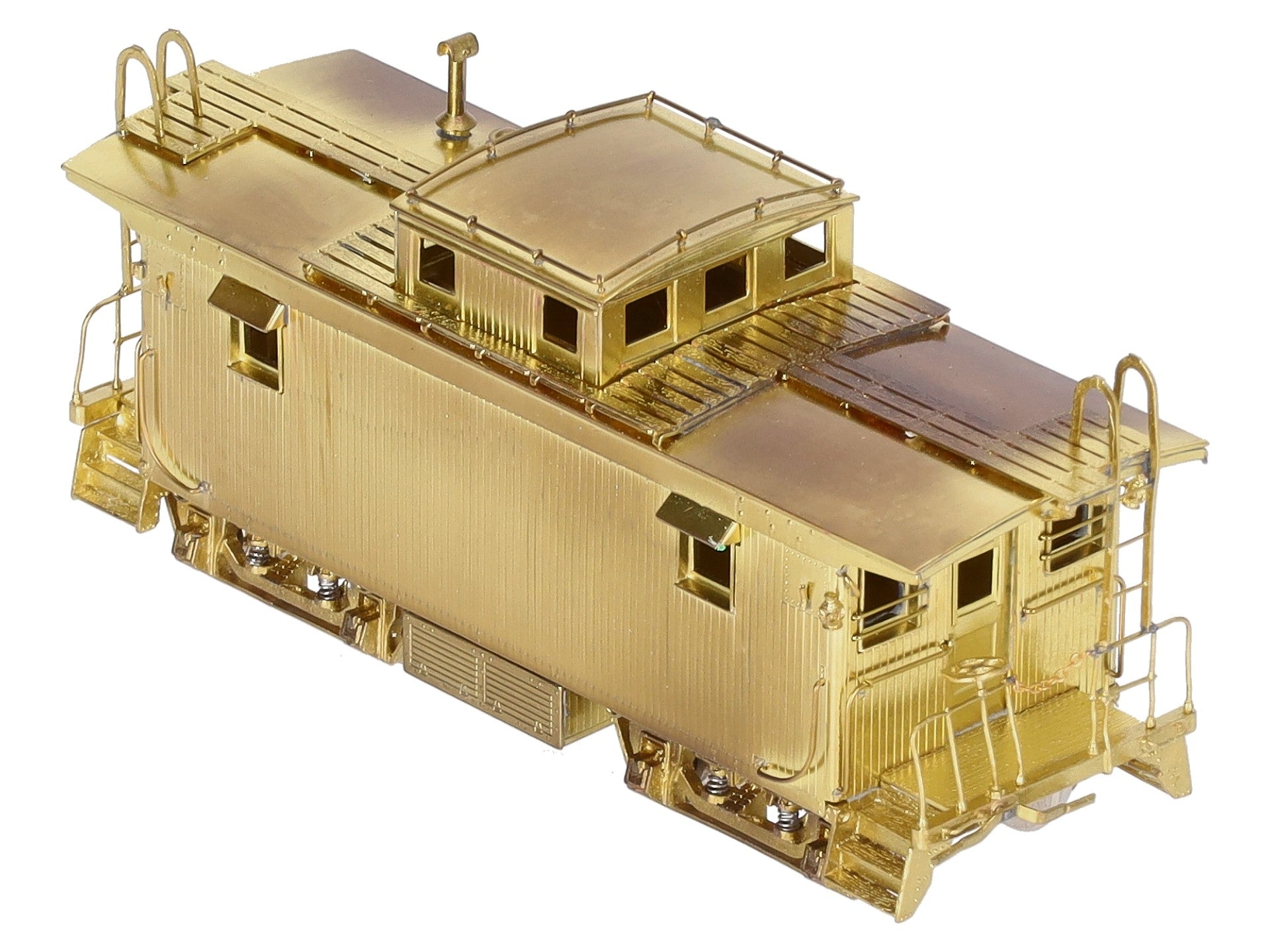 Overland 1217 HO Scale Brass Boston & Maine  w/Vertical Brake Staff Wood Caboose EX/Box