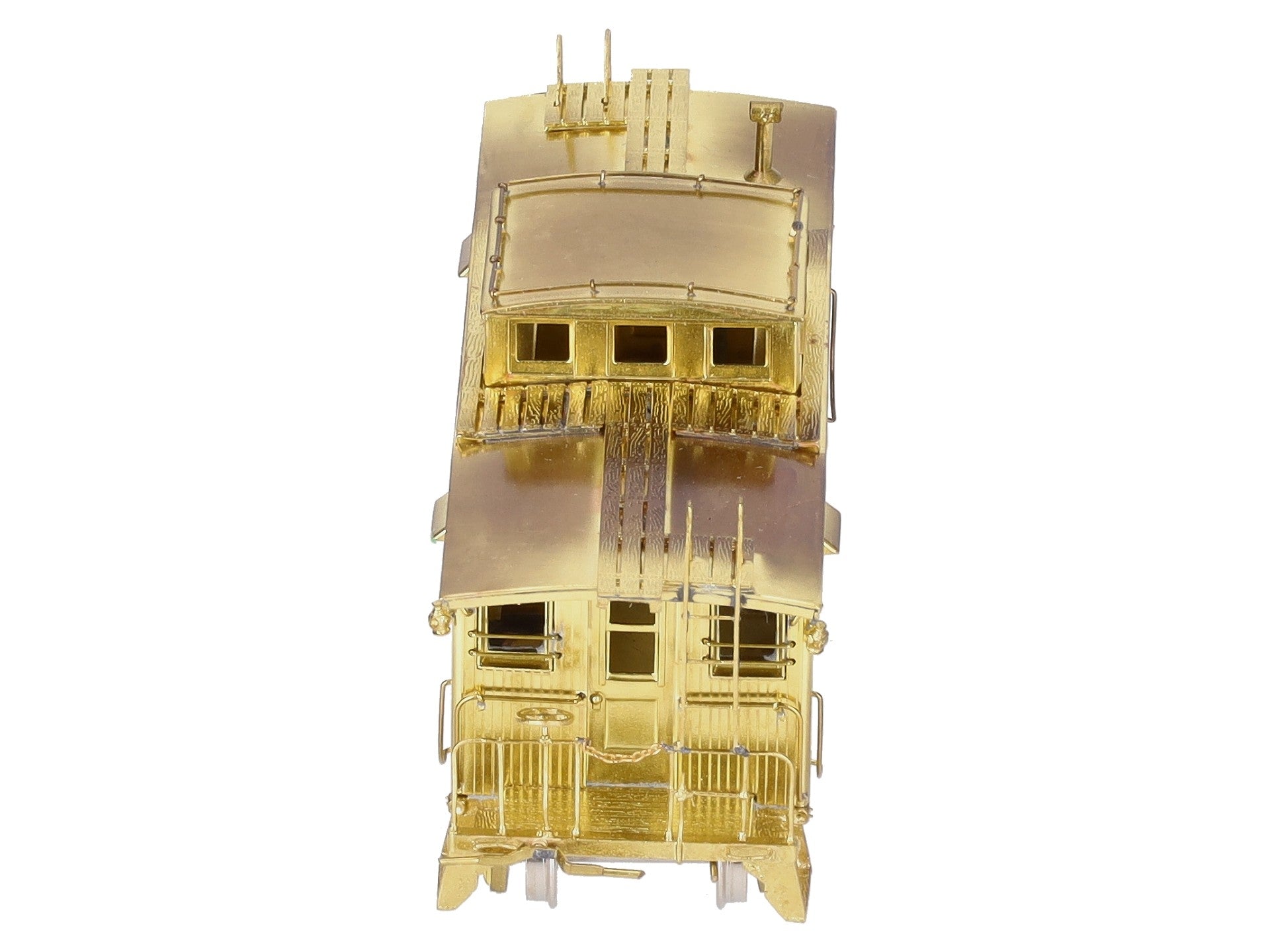 Overland 1217 HO Scale Brass Boston & Maine  w/Vertical Brake Staff Wood Caboose EX/Box
