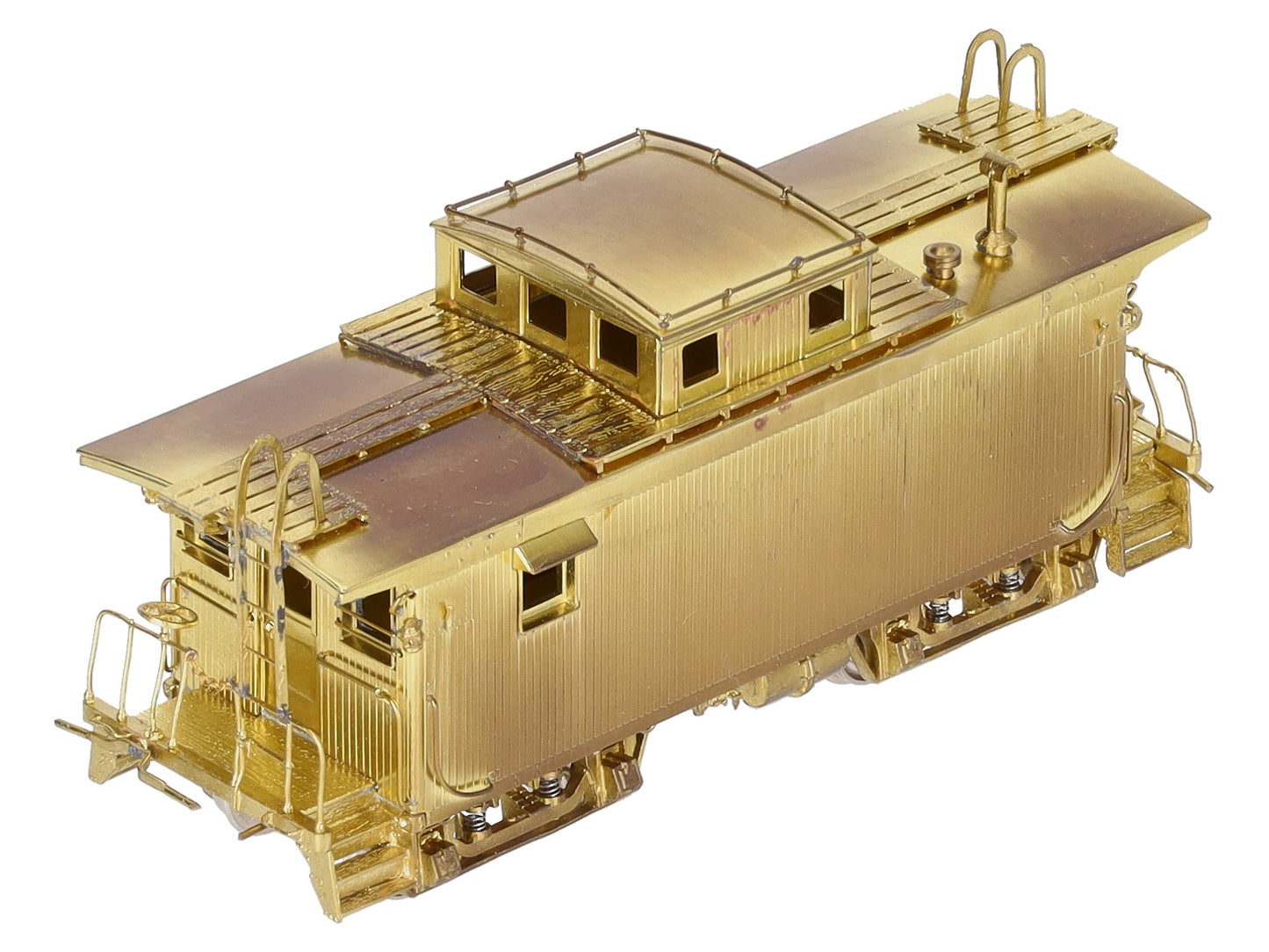 Overland 1217 HO Scale Brass Boston & Maine  w/Vertical Brake Staff Wood Caboose EX/Box