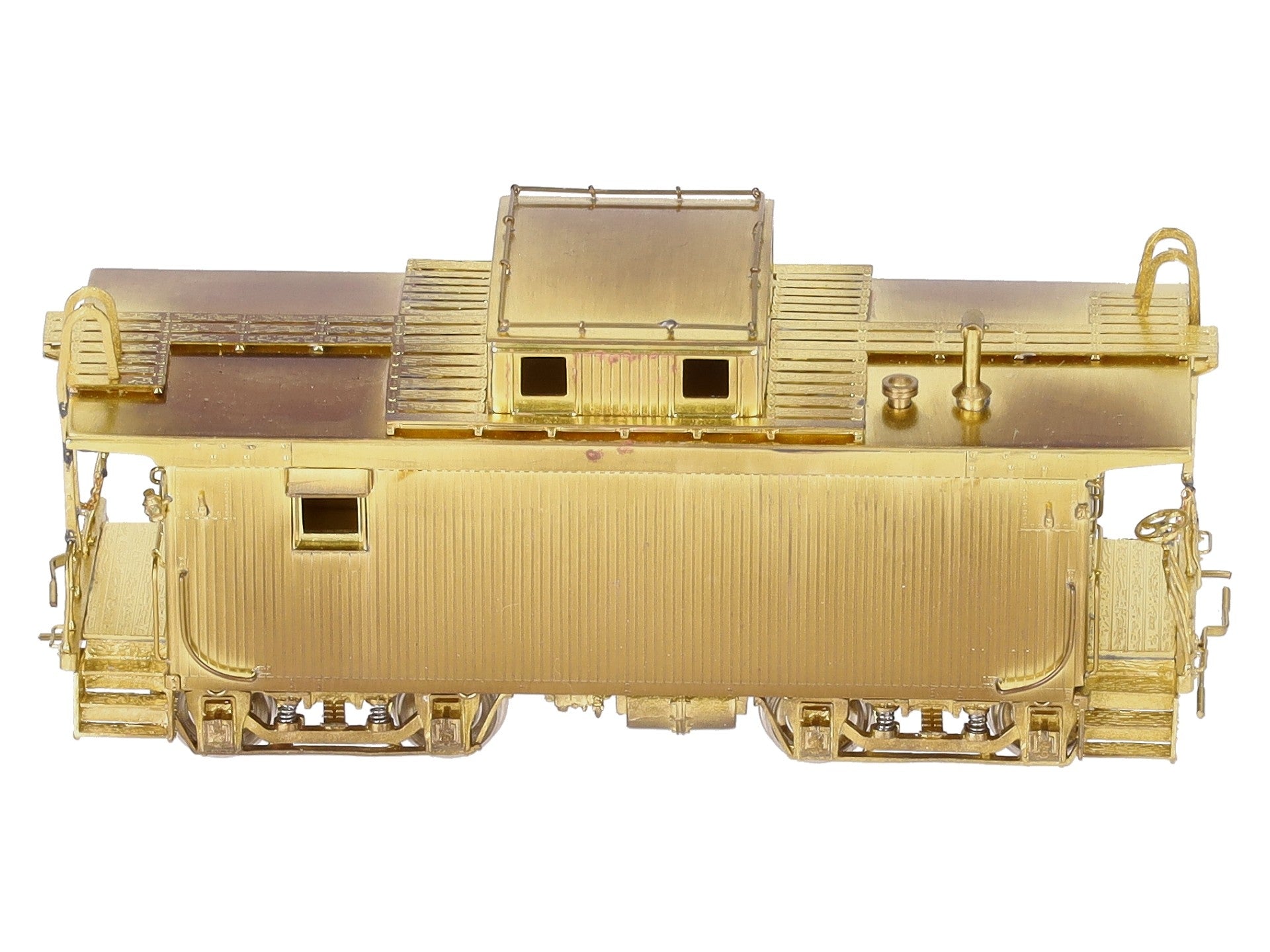 Overland 1217 HO Scale Brass Boston & Maine  w/Vertical Brake Staff Wood Caboose EX/Box