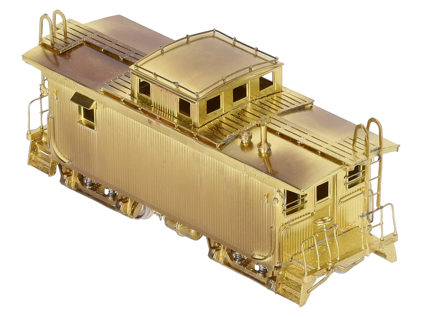 Overland 1217 HO Scale Brass Boston & Maine  w/Vertical Brake Staff Wood Caboose EX/Box