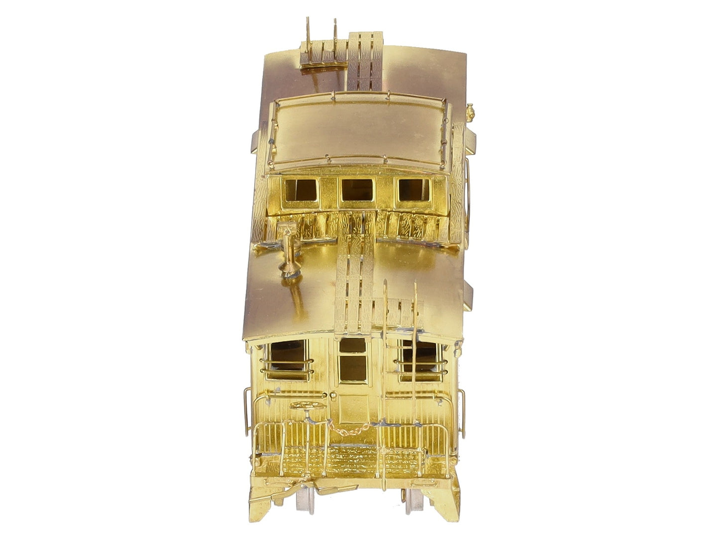 Overland 1217 HO Scale Brass Boston & Maine  w/Vertical Brake Staff Wood Caboose EX/Box