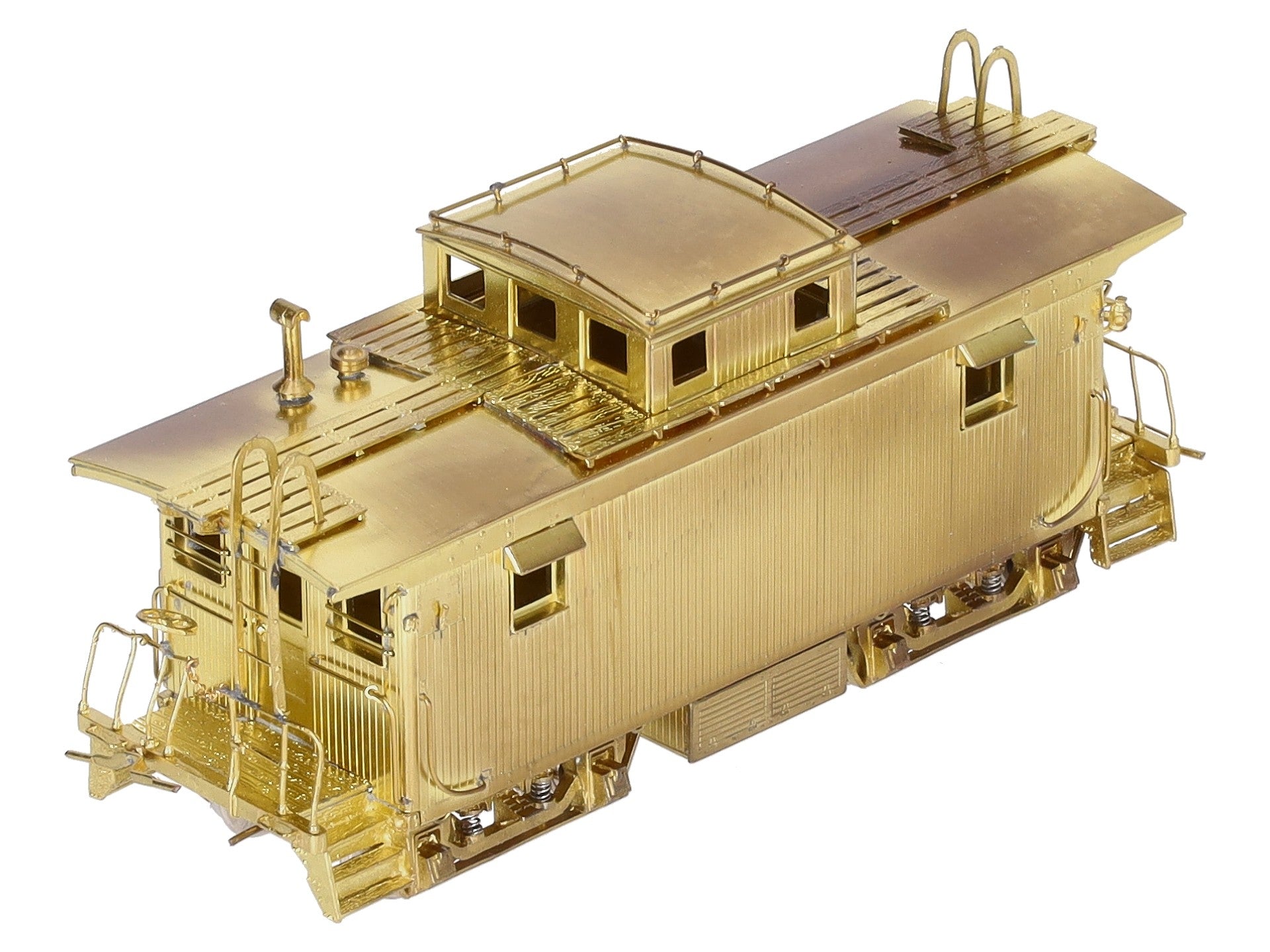 Overland 1217 HO Scale Brass Boston & Maine  w/Vertical Brake Staff Wood Caboose EX/Box