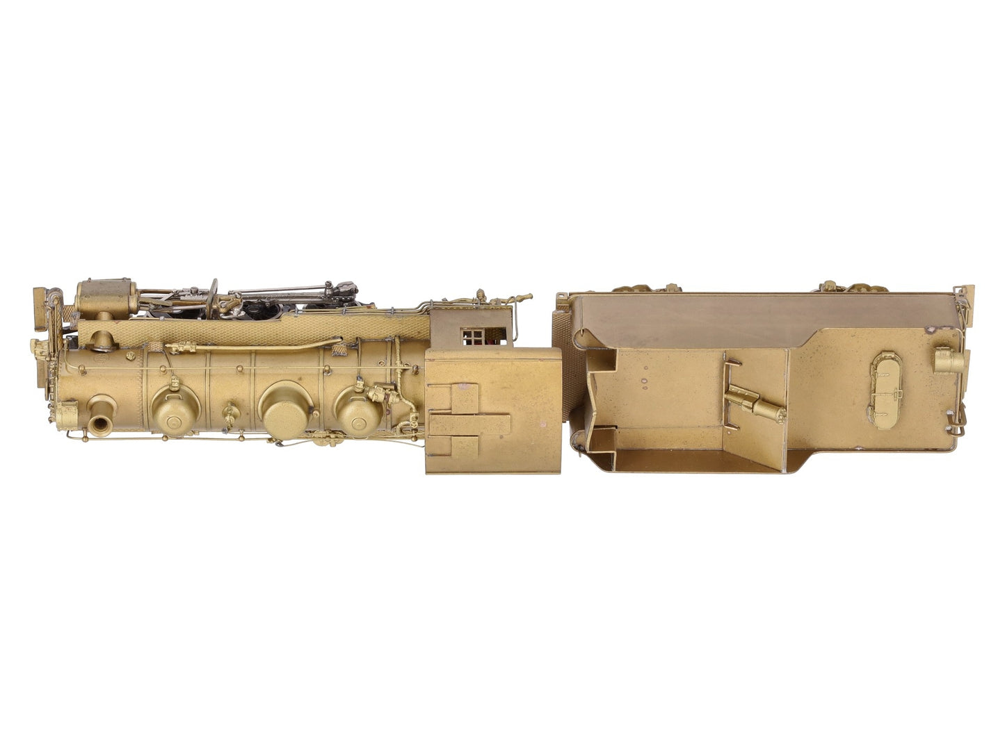 NWSL HO Brass Southern USRA 0-6-0 Steam Locomotive & Tender - Unpainted EX/Box