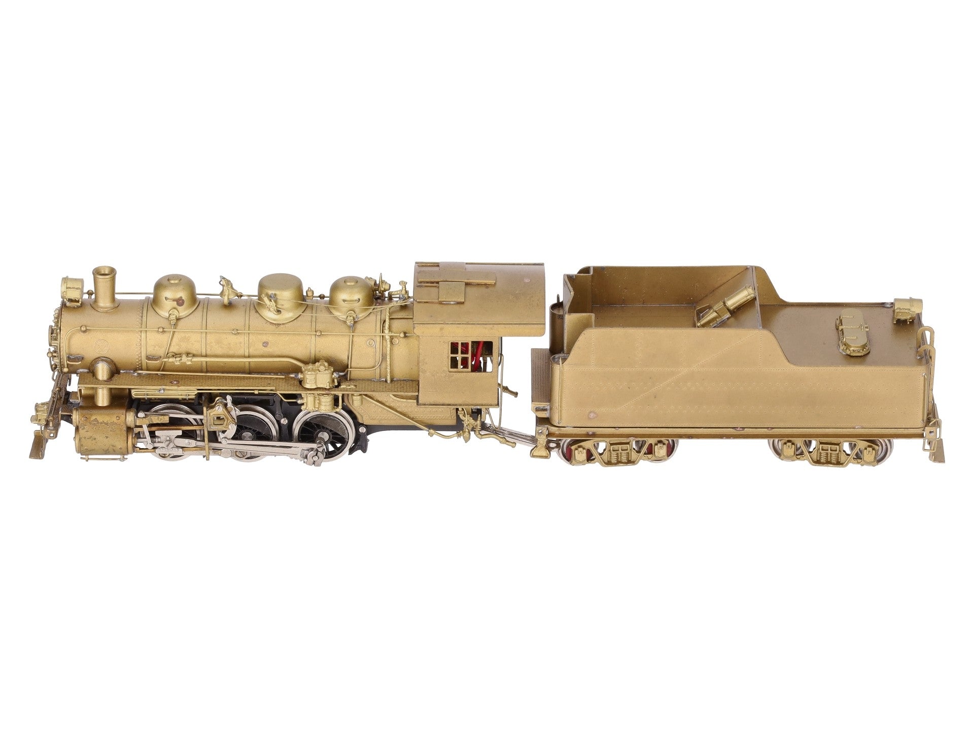 NWSL HO Brass Southern USRA 0-6-0 Steam Locomotive & Tender - Unpainted EX/Box