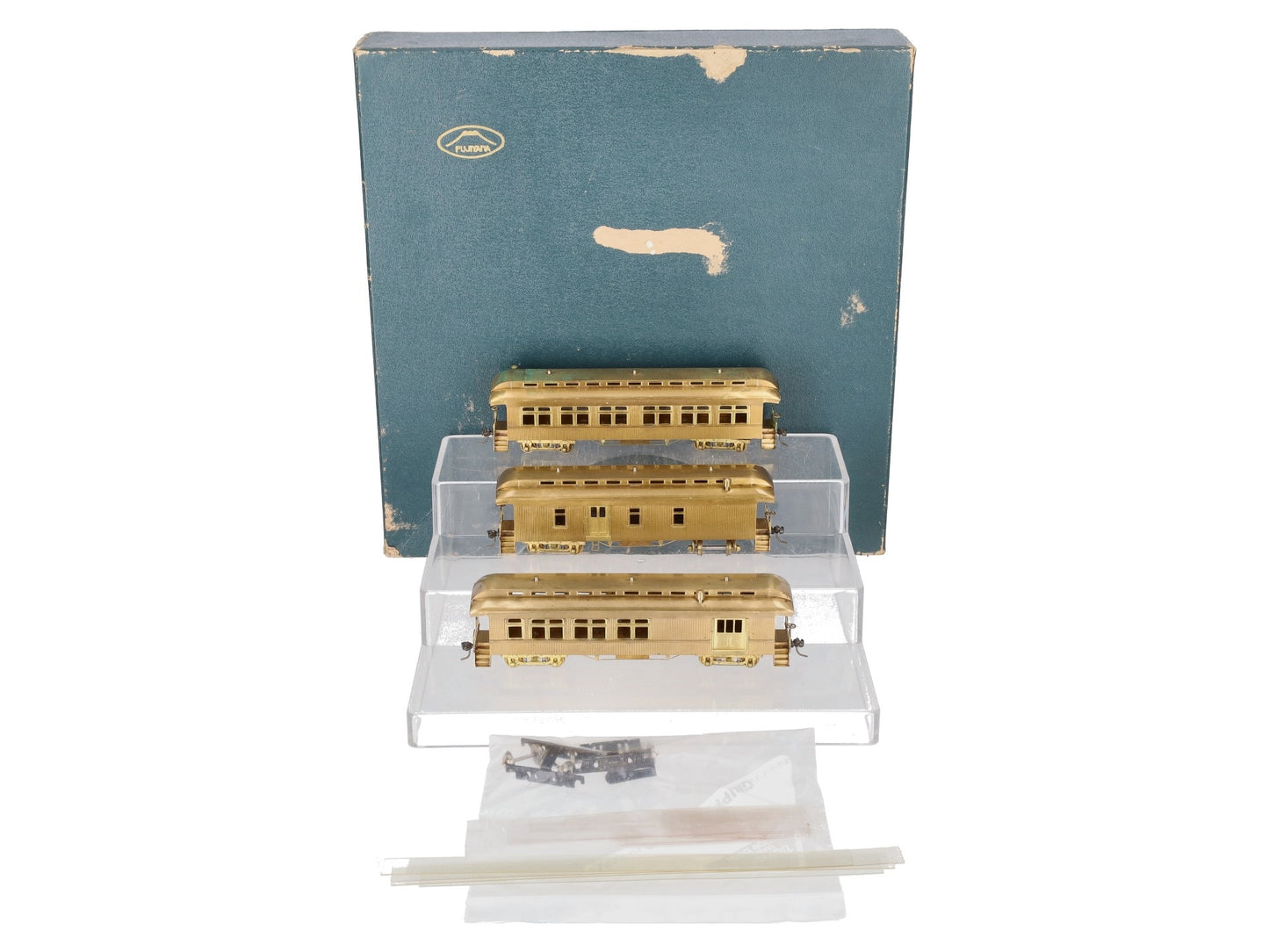 Fujiyama HO Brass Old Time Passenger 3-Car Set - unpainted EX