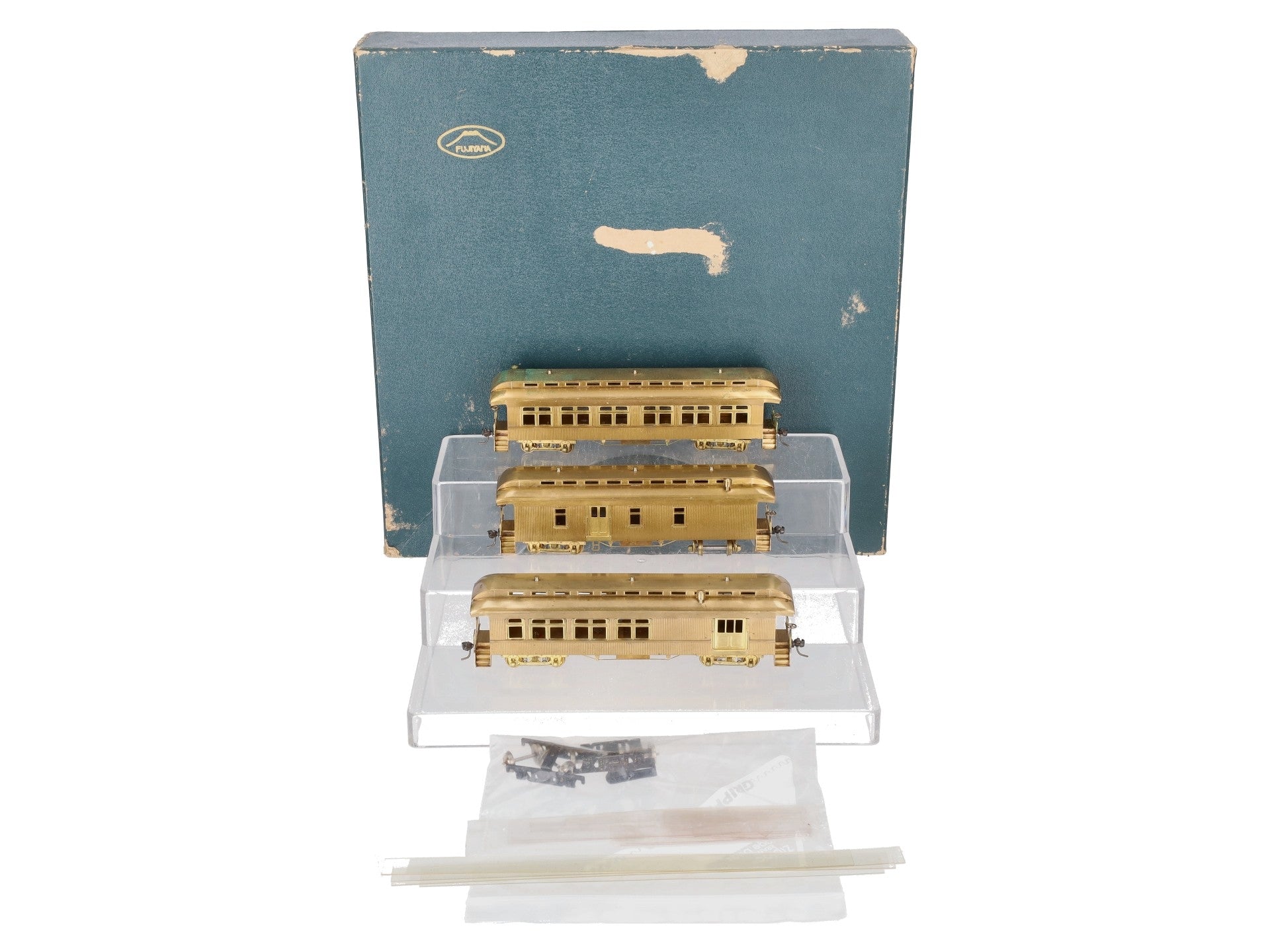 Fujiyama HO Brass Old Time Passenger 3-Car Set - unpainted EX