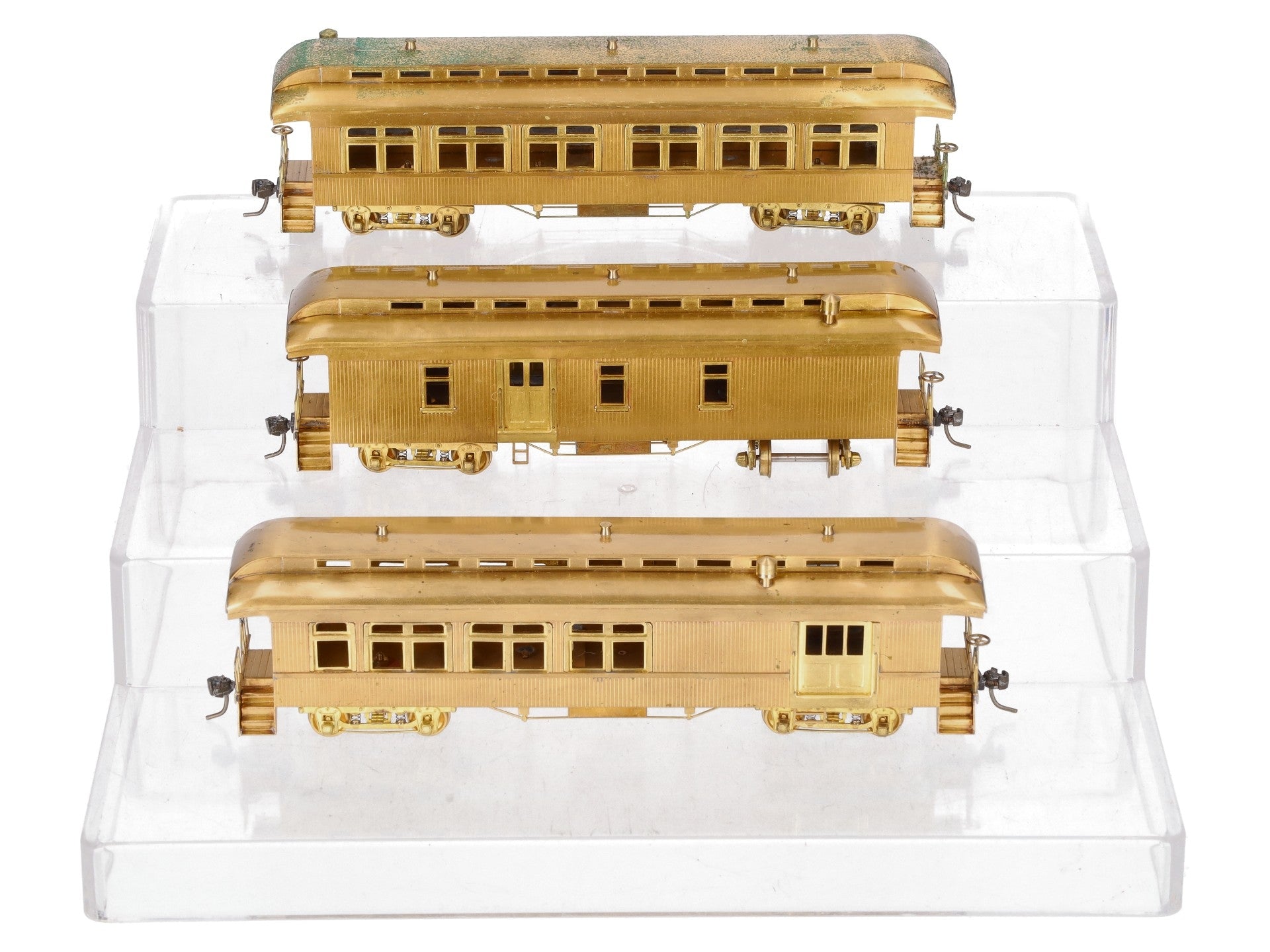Fujiyama HO Brass Old Time Passenger 3-Car Set - unpainted EX