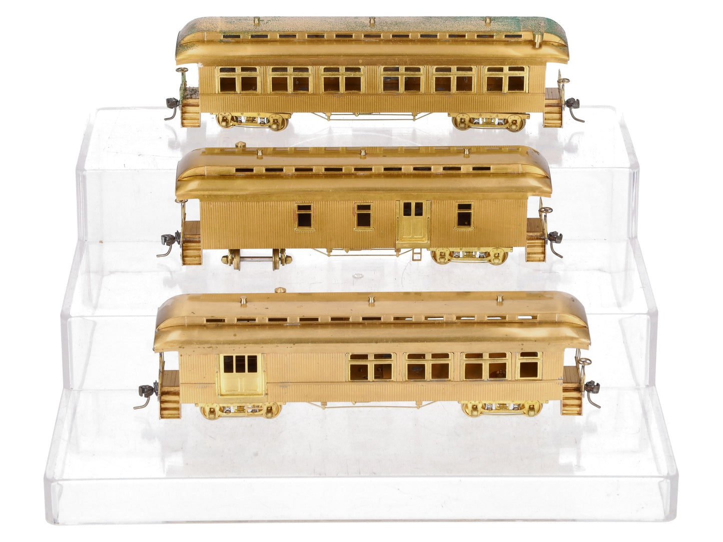 Fujiyama HO Brass Old Time Passenger 3-Car Set - unpainted EX
