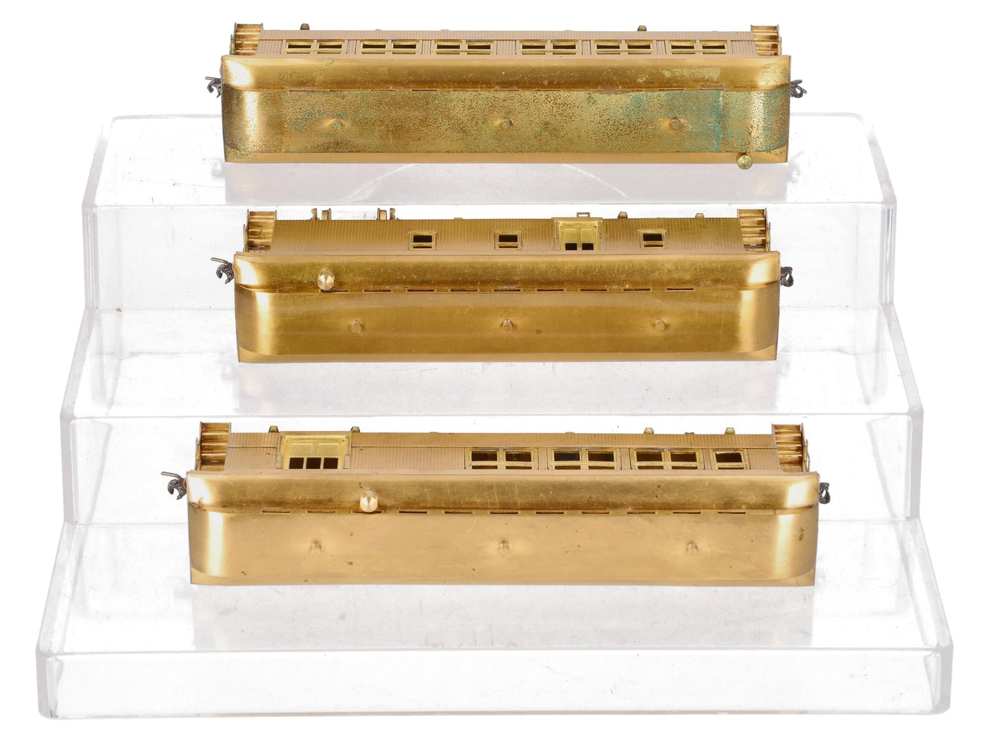 Fujiyama HO Brass Old Time Passenger 3-Car Set - unpainted EX