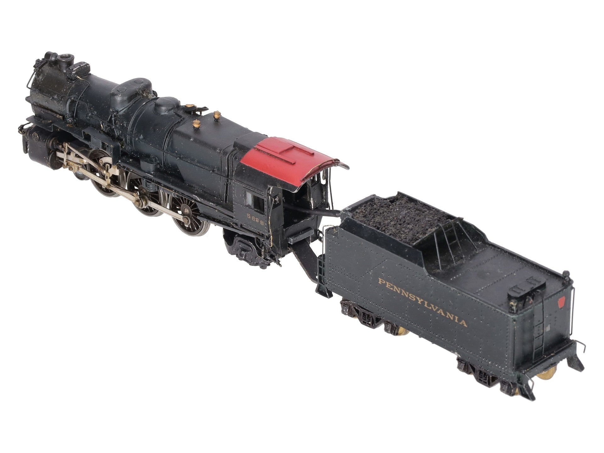 HO BRASS Pennsylvania K4 4-6-2 Steam Locomotive & Tender -Painted