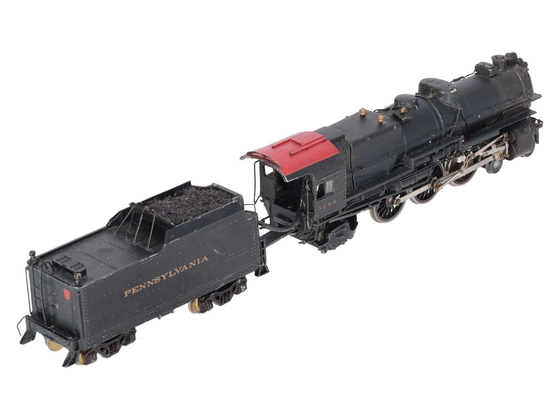 HO BRASS Pennsylvania K4 4-6-2 Steam Locomotive & Tender -Painted