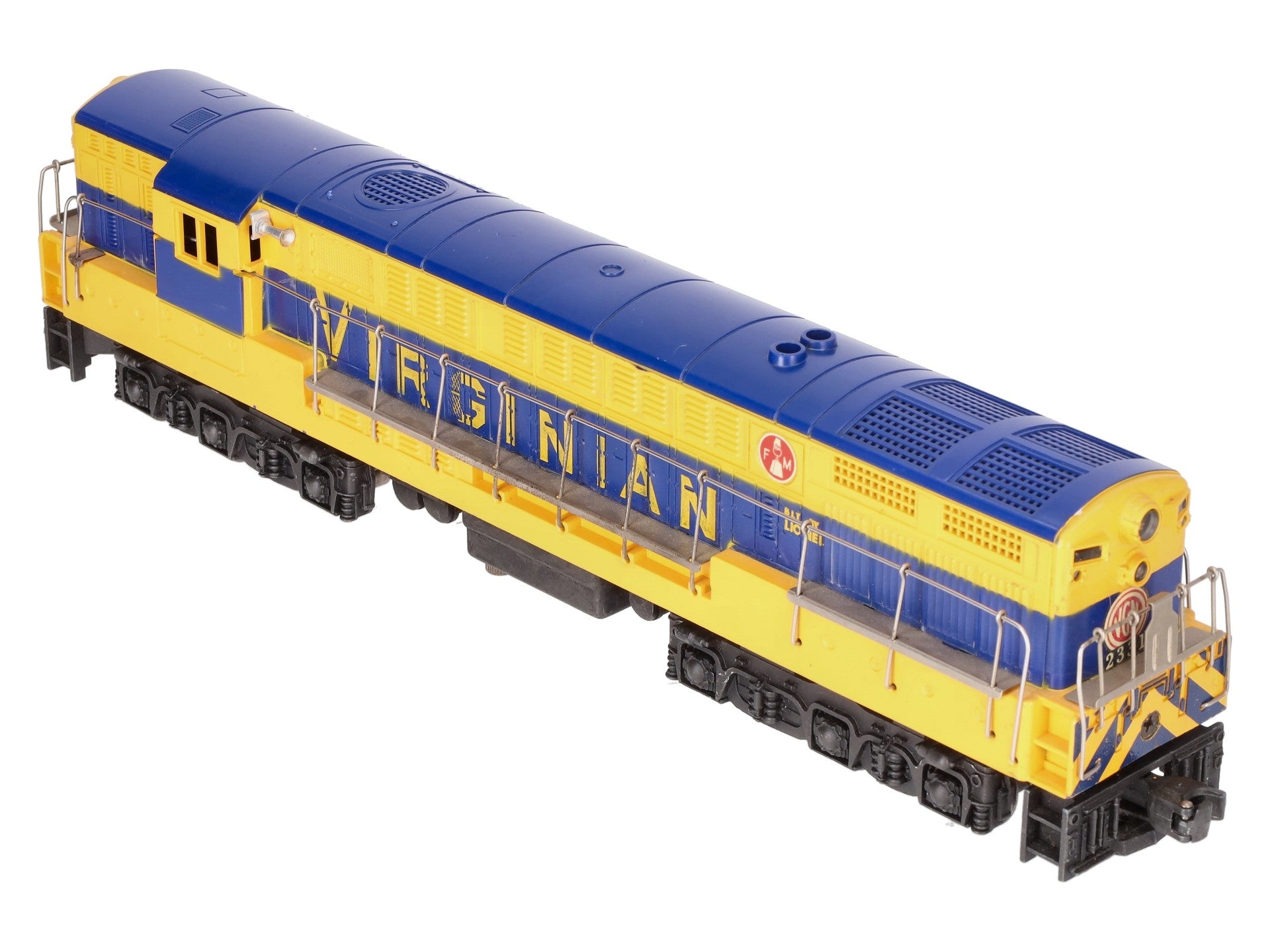 Lionel 2331 Vintage O Virginian FM Trainmaster Powered Diesel Locomotive VG