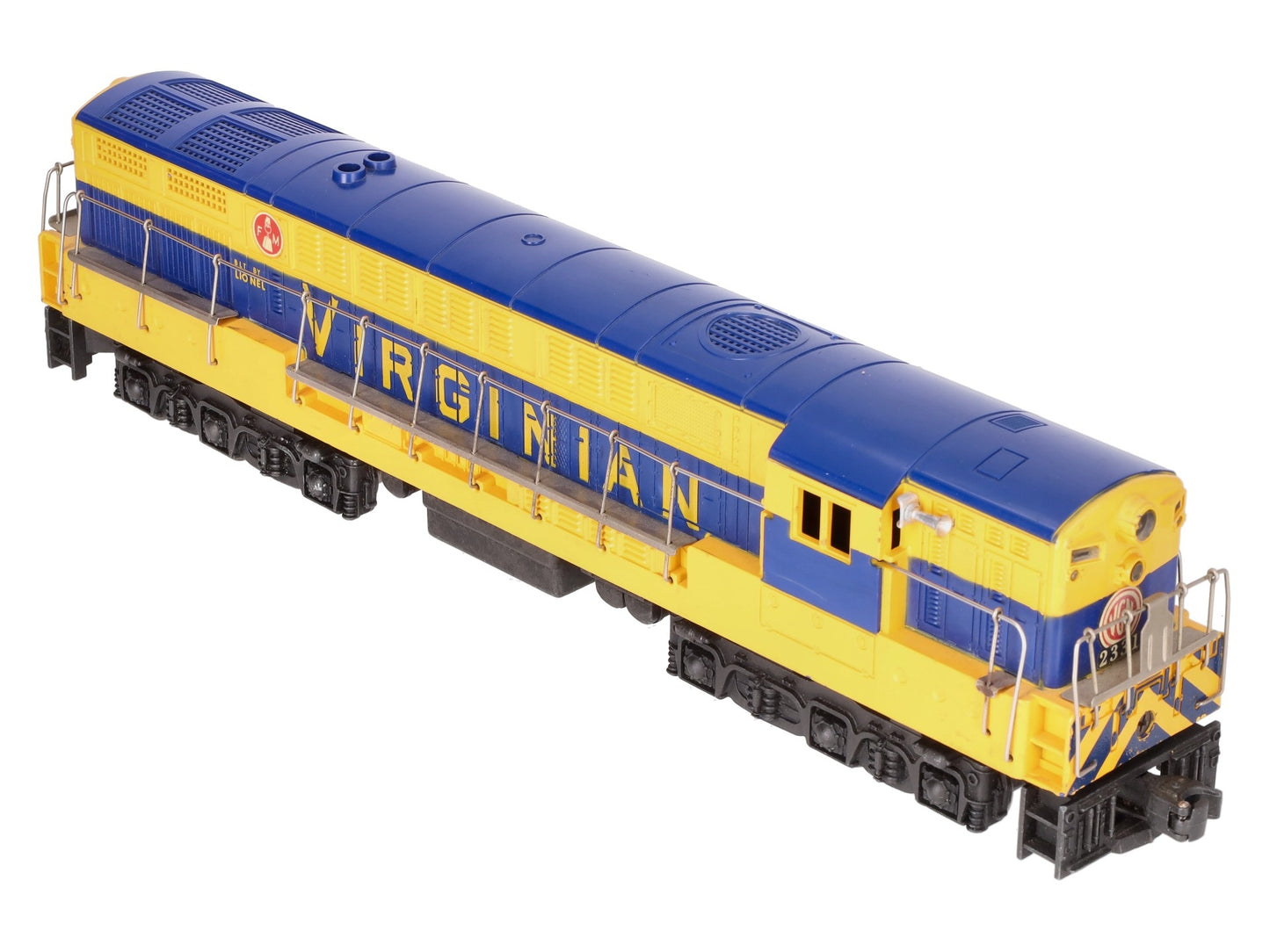 Lionel 2331 Vintage O Virginian FM Trainmaster Powered Diesel Locomotive VG