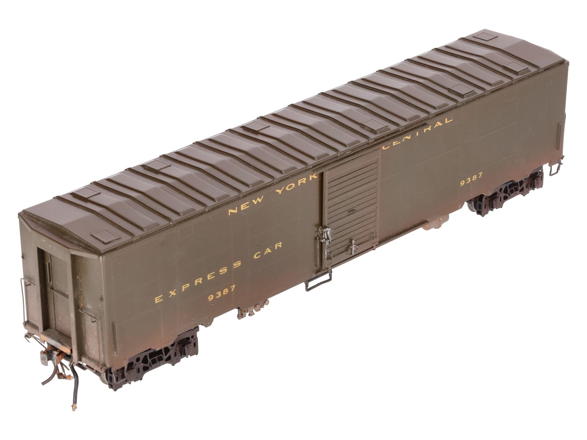Precision Scale Company 16335-1 O Brass NYC Express Box Car - Custom (2 Rail)/Box