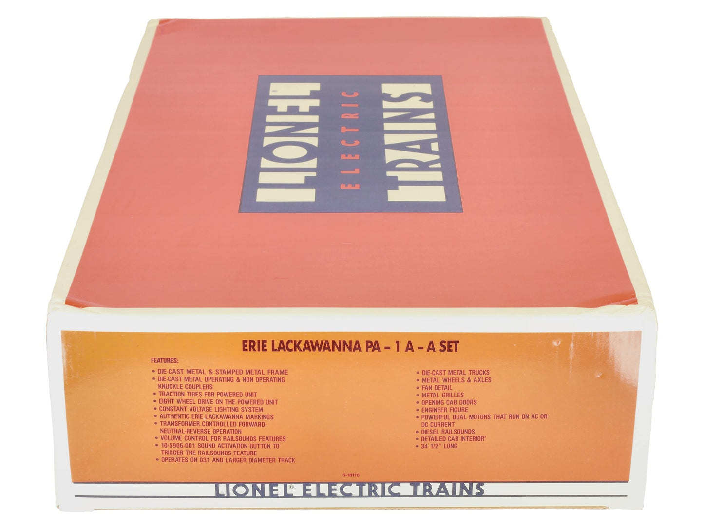 Lionel 6-18116 O Gauge Erie Lackawanna PA AA Diesel Set #858/859 EX/Box