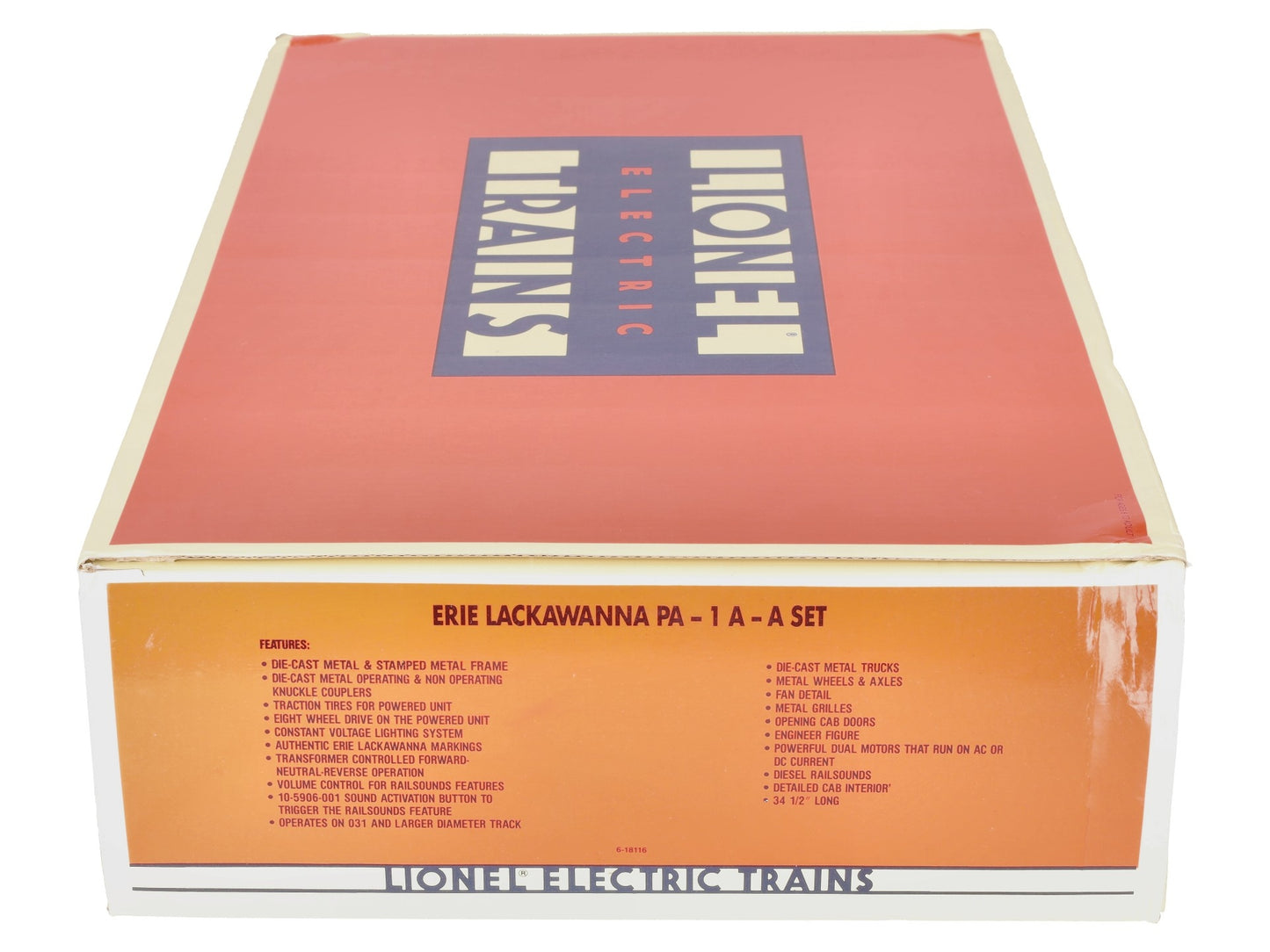 Lionel 6-18116 O Gauge Erie Lackawanna PA AA Diesel Set #858/859 EX/Box