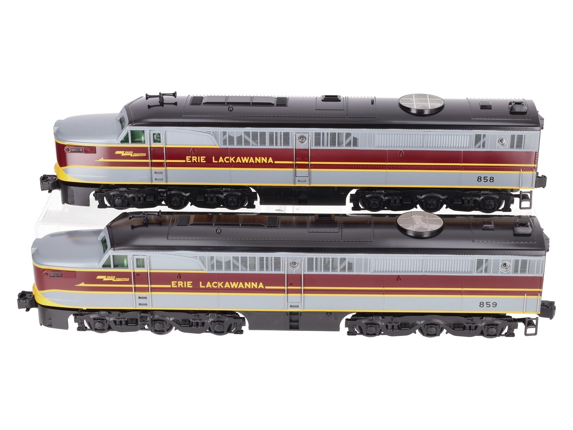 Lionel 6-18116 O Gauge Erie Lackawanna PA AA Diesel Set #858/859 EX/Box