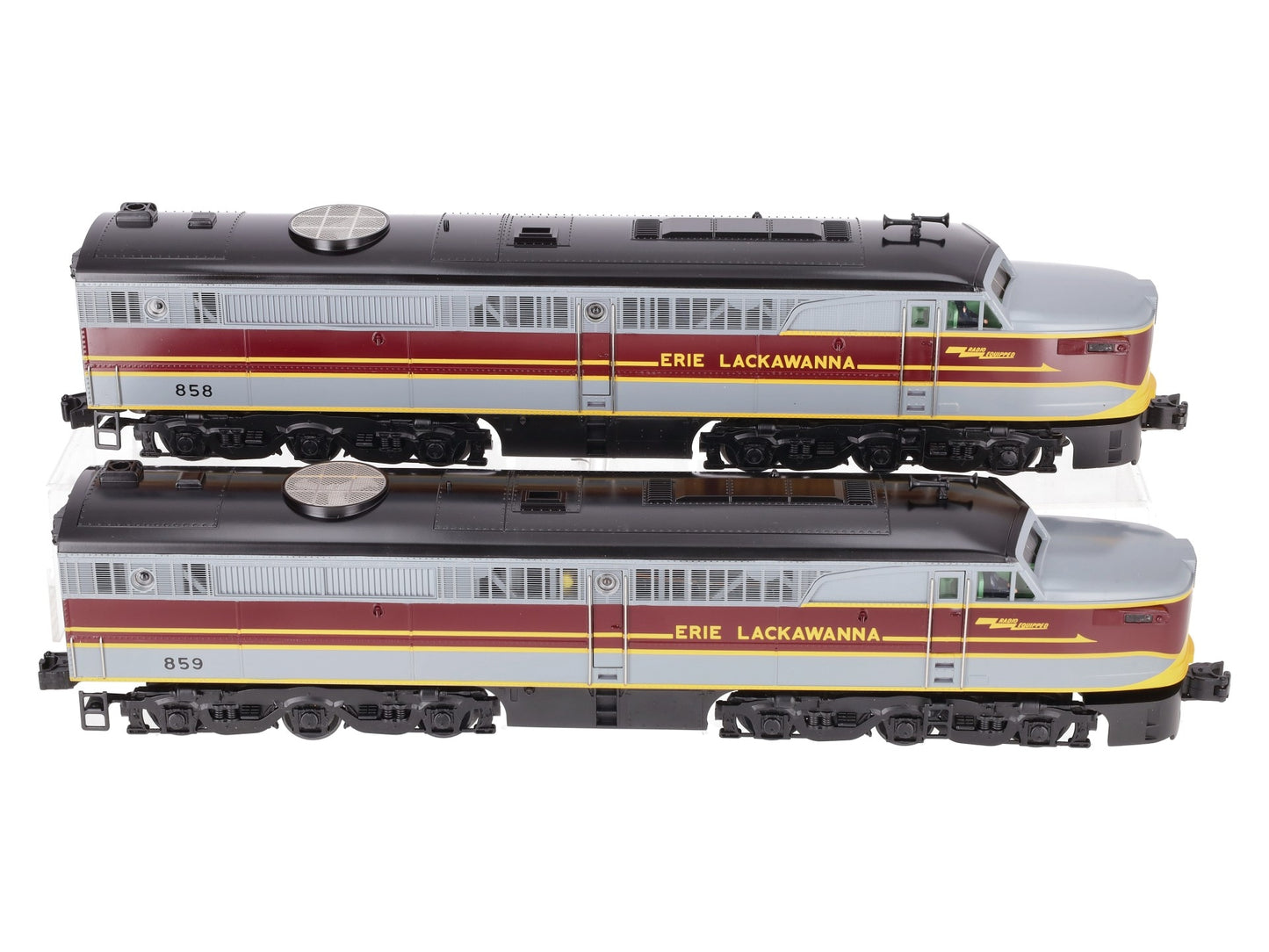 Lionel 6-18116 O Gauge Erie Lackawanna PA AA Diesel Set #858/859 EX/Box