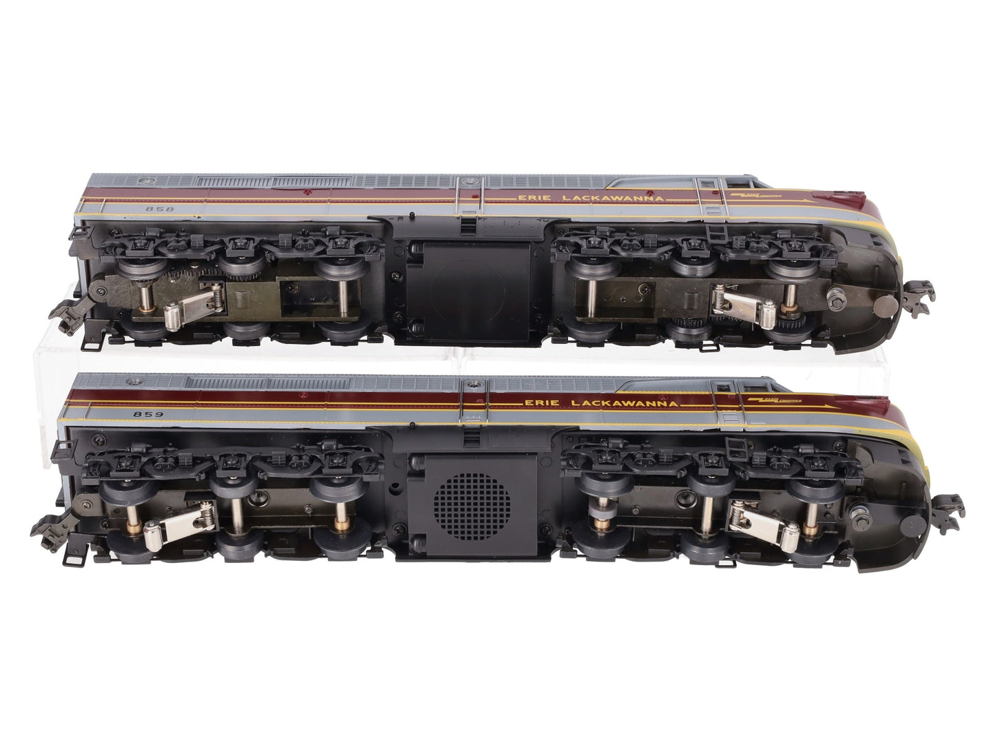 Lionel 6-18116 O Gauge Erie Lackawanna PA AA Diesel Set #858/859 EX/Box
