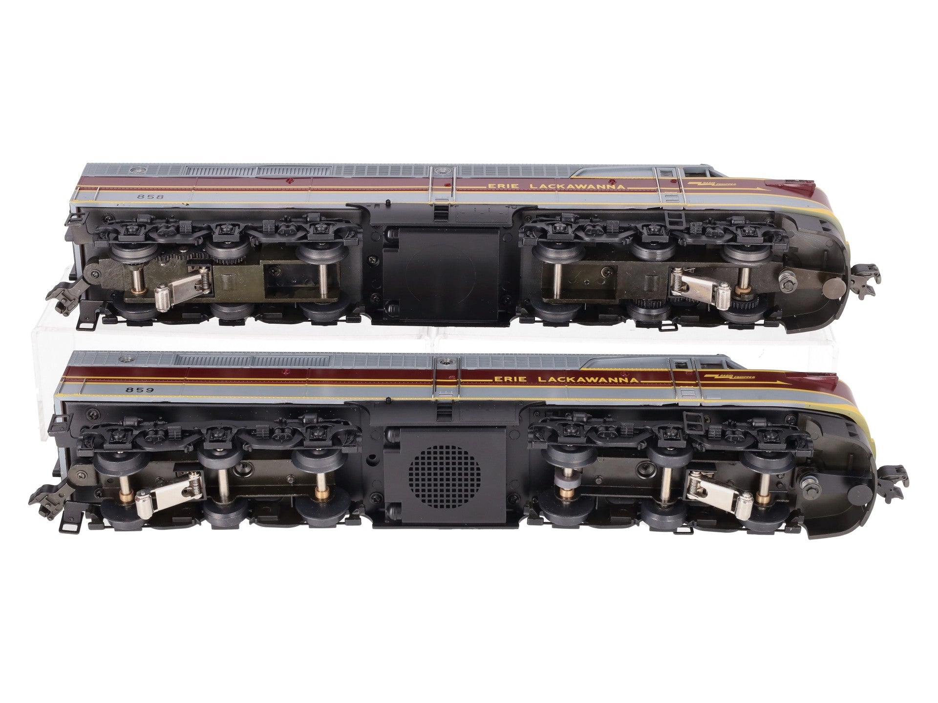 Lionel 6-18116 O Gauge Erie Lackawanna PA AA Diesel Set #858/859 EX/Box