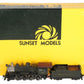 Sunset Models HO Scale BRASS H-6sb 2-8-0 Steam Loco & Tender DCC - Painted/Box