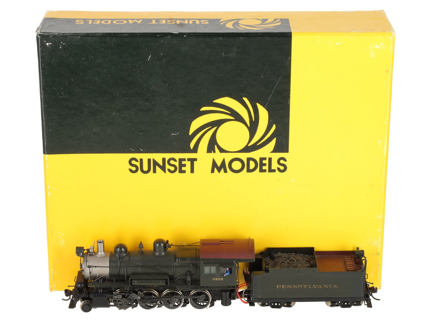 Sunset Models HO Scale BRASS H-6sb 2-8-0 Steam Loco & Tender DCC - Painted/Box