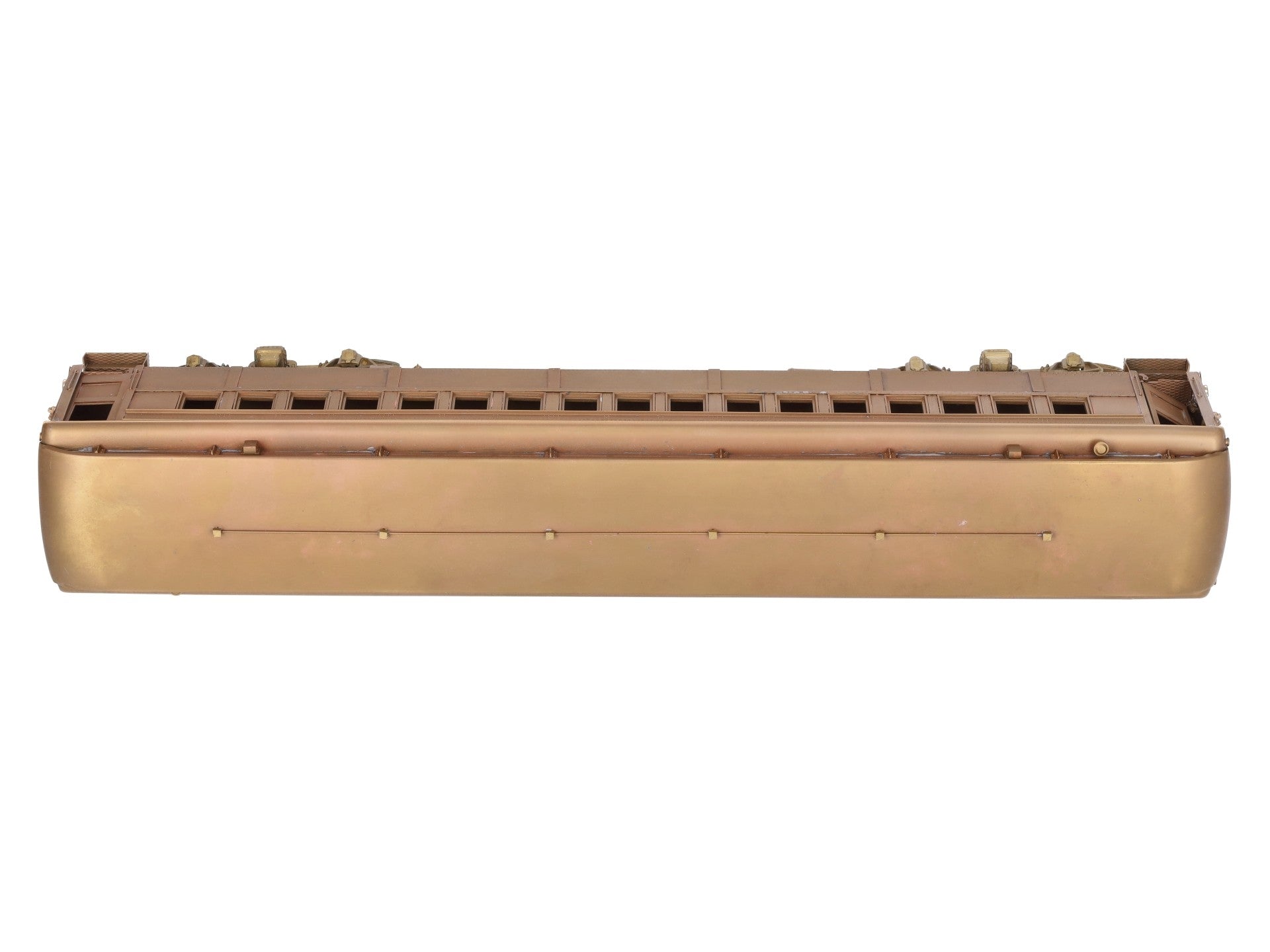 NJ Custom Brass 723 O Gauge Brass Pennsylvania R.R. P-54 Coach Car (2-Rail) EX/Box