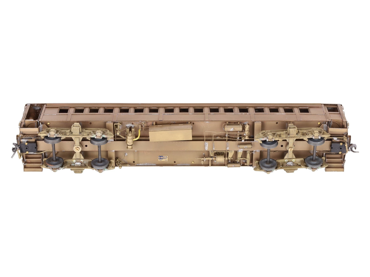 NJ Custom Brass 723 O Gauge Brass Pennsylvania R.R. P-54 Coach Car (2-Rail) EX/Box