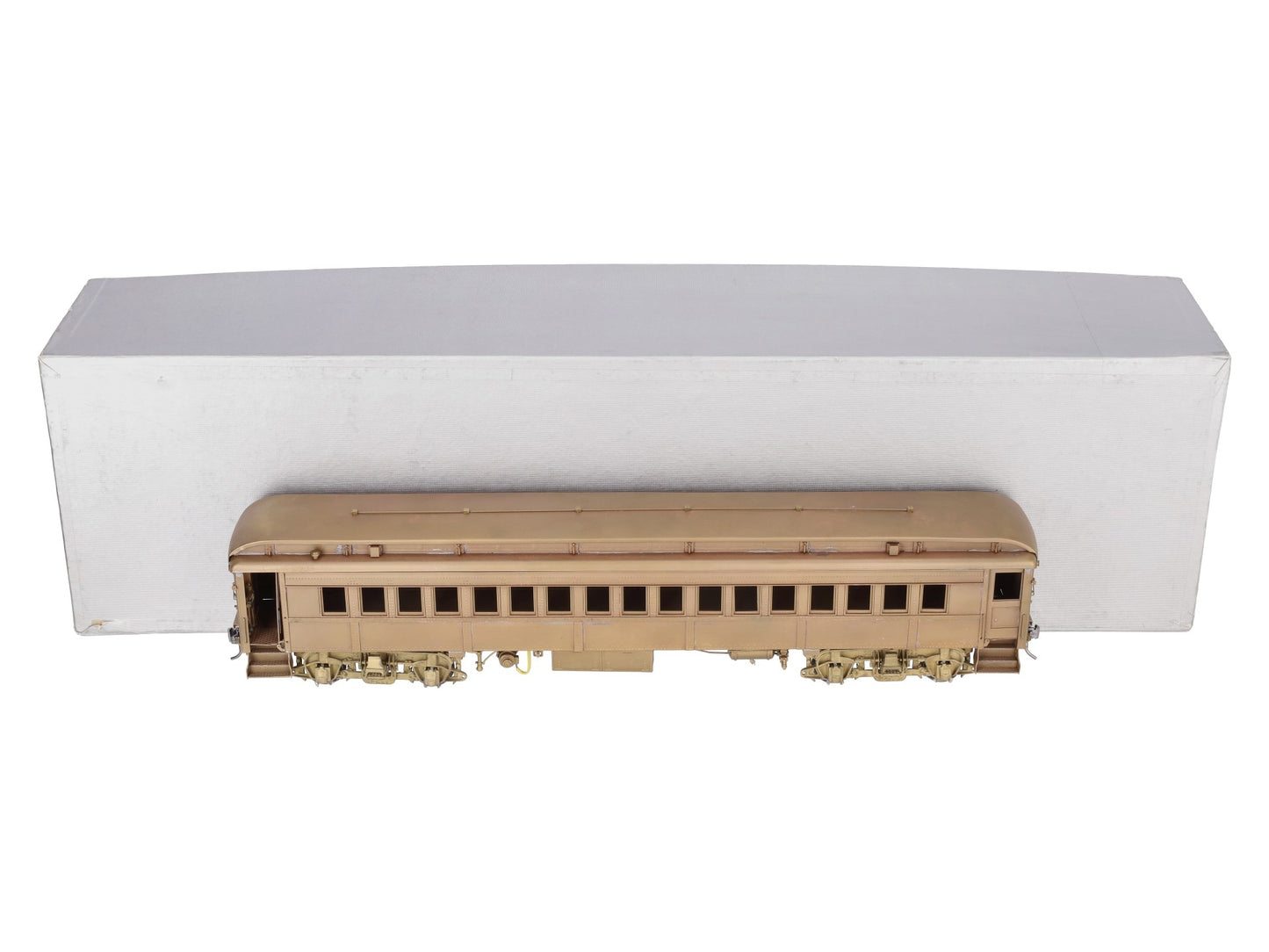 NJ Custom Brass 723 O Gauge Brass Pennsylvania R.R. P-54 Coach Car (2-Rail) EX/Box