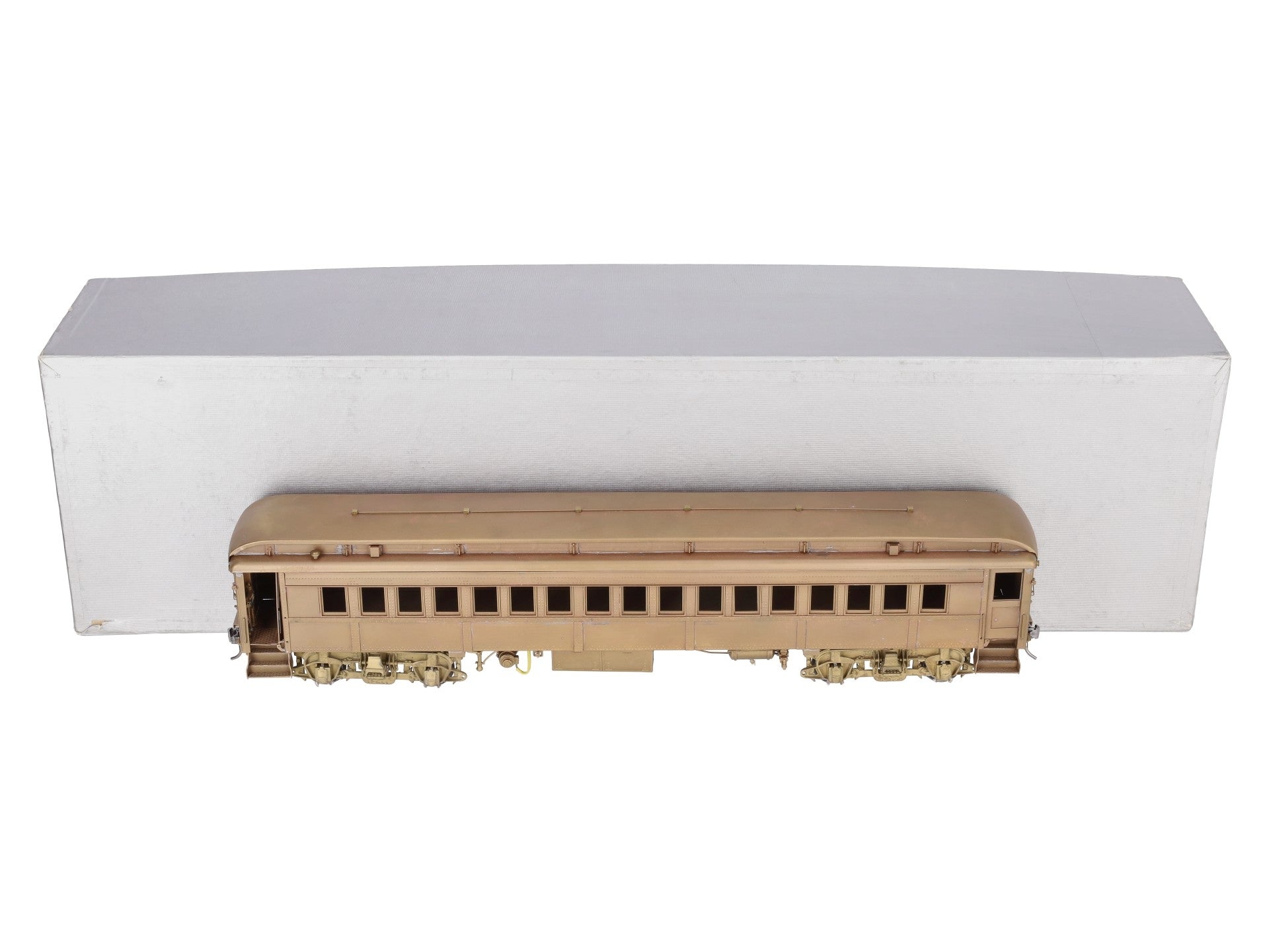 NJ Custom Brass 723 O Gauge Brass Pennsylvania R.R. P-54 Coach Car (2-Rail) EX/Box